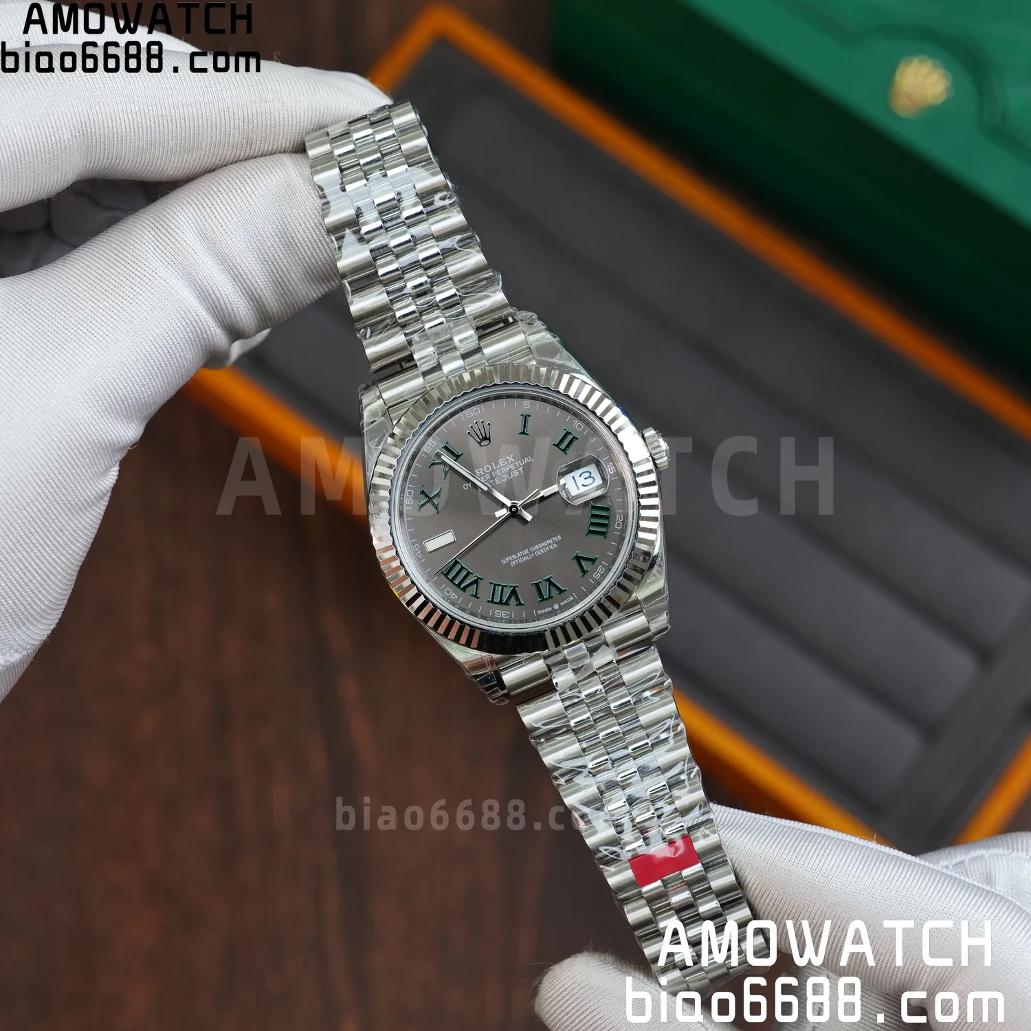Rolex DateJust 41 126334 904L SS VSF 1:1 Best Edition Gray Roman Dial on Jubilee Bracelet VS3235 V2 (133g) 63 f73ee539754a6f3 AMO Watch
