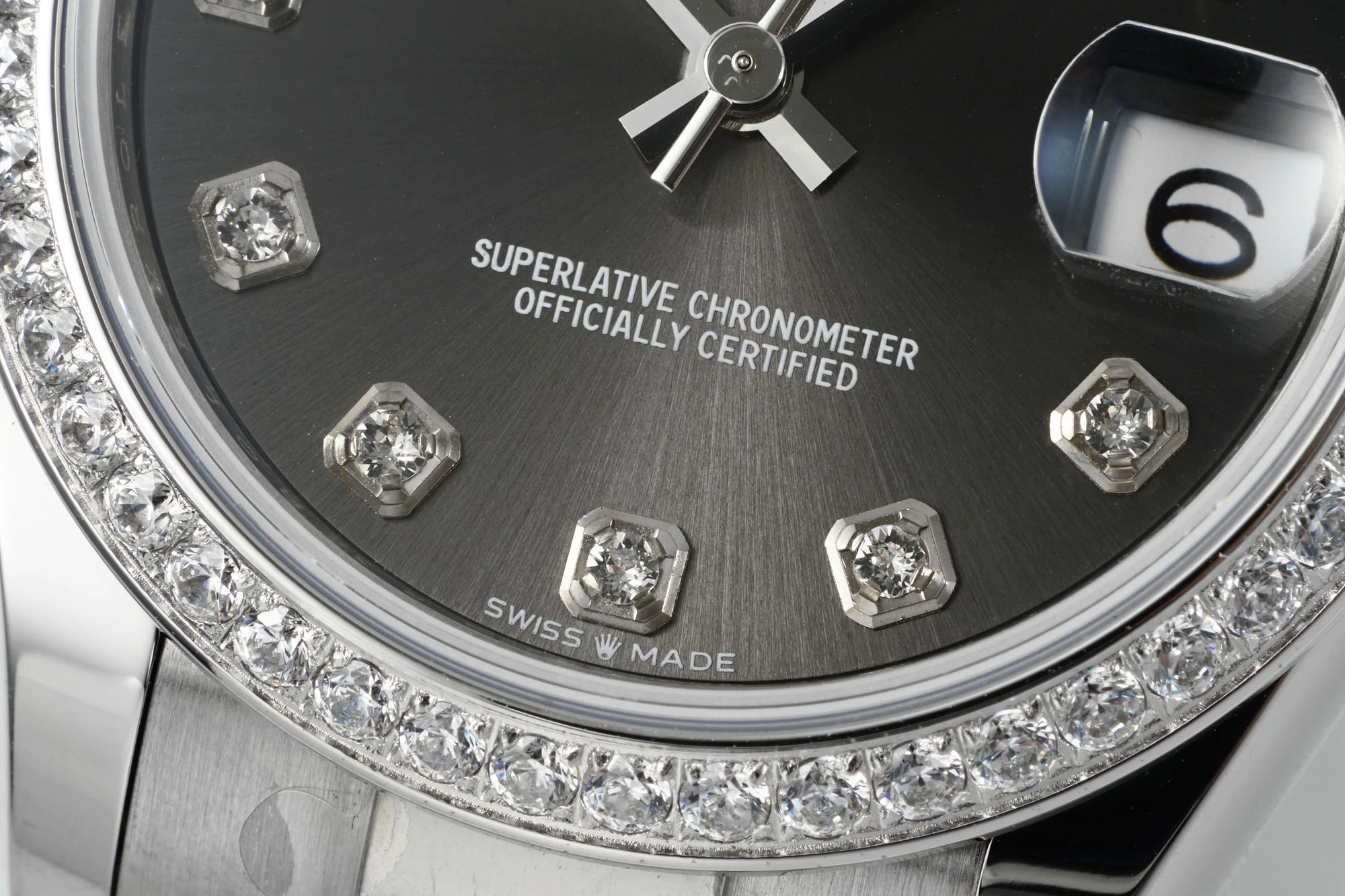 Rolex DateJust 31 278384 ARF 1:1 Best Edition 904L Steel Grey Diamond Dial Diamond bezel on SS Oyster Bracelet 20 f7bbc4cc93faba4 AMO Watch