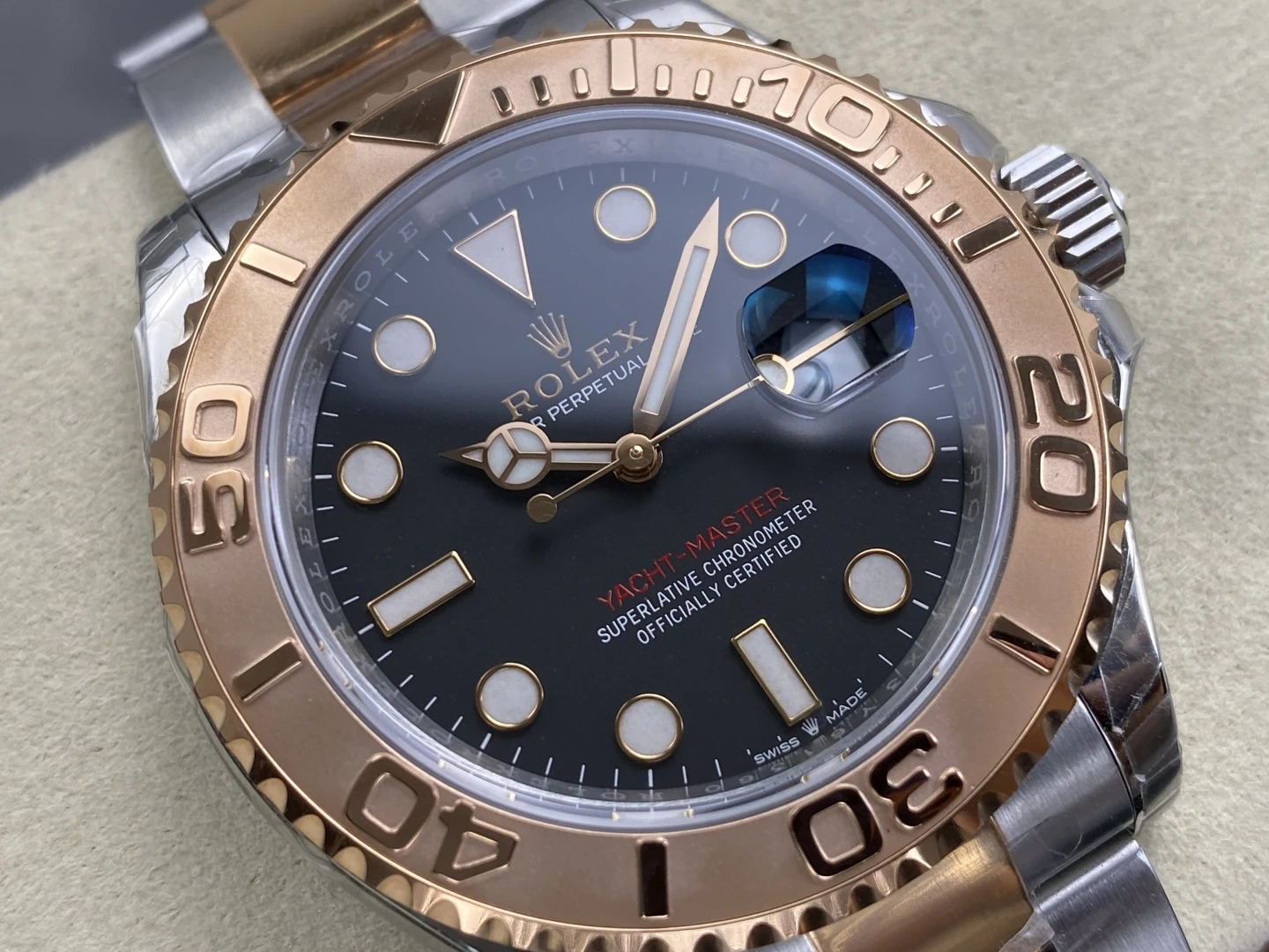Rolex Yacht-Master 126621 SS/RG VSF 1:1 Best Edition 904L Steel Black Dial on SS/RG Bracelet DD3235 26 fa0a341cb4723a9 AMO Watch