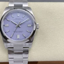 Rolex Oyster Perpetual 126000 36mm VSF 1:1 Best Edition 904L Steel Purple Dial on SS Bracelet