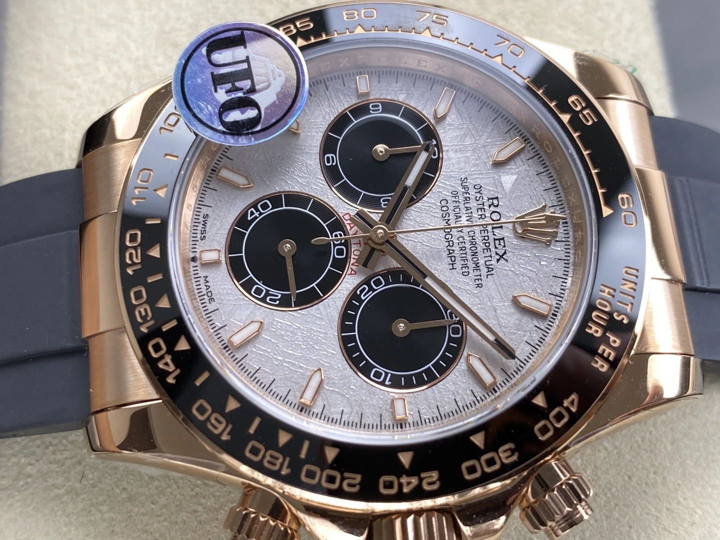 Rolex Daytona 126515 RG UFO 1:1 Best Edition RG Dial on Oysterflex Strap UF4131 (Free Sprung) 33 fbef6aceaf2110c AMO Watch