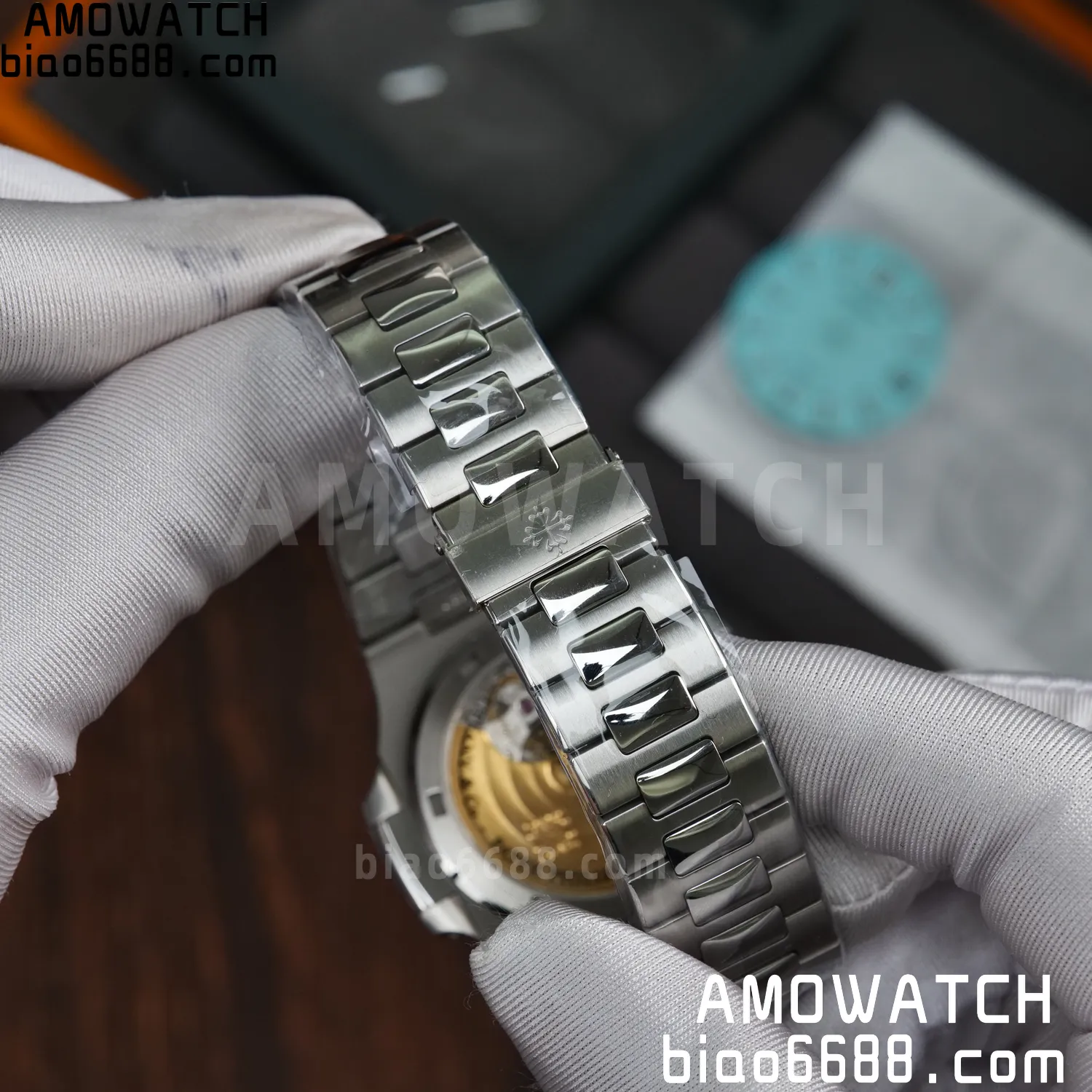 Custom Made PP Nautilus 5711 Tiffany Modified content :SW factory Tiffany Dial 、SW Pointer、DEEP crystal 85 01e059cced73a9c 阿默表行AmoWatch