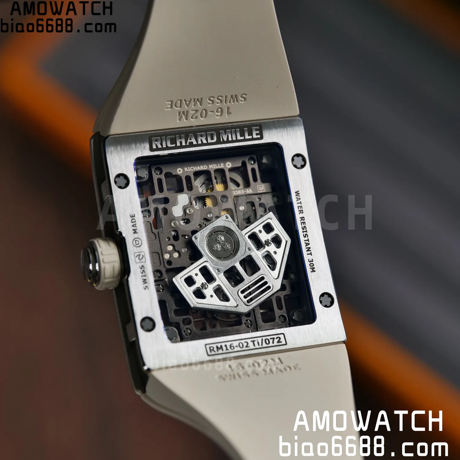 RICHARD MILLE Umi Maker's RM16-02 Titanium Skeleton Dial on Rubber strap CRMA9 Super Clone 123 0249b0176620b89 AMO Watch