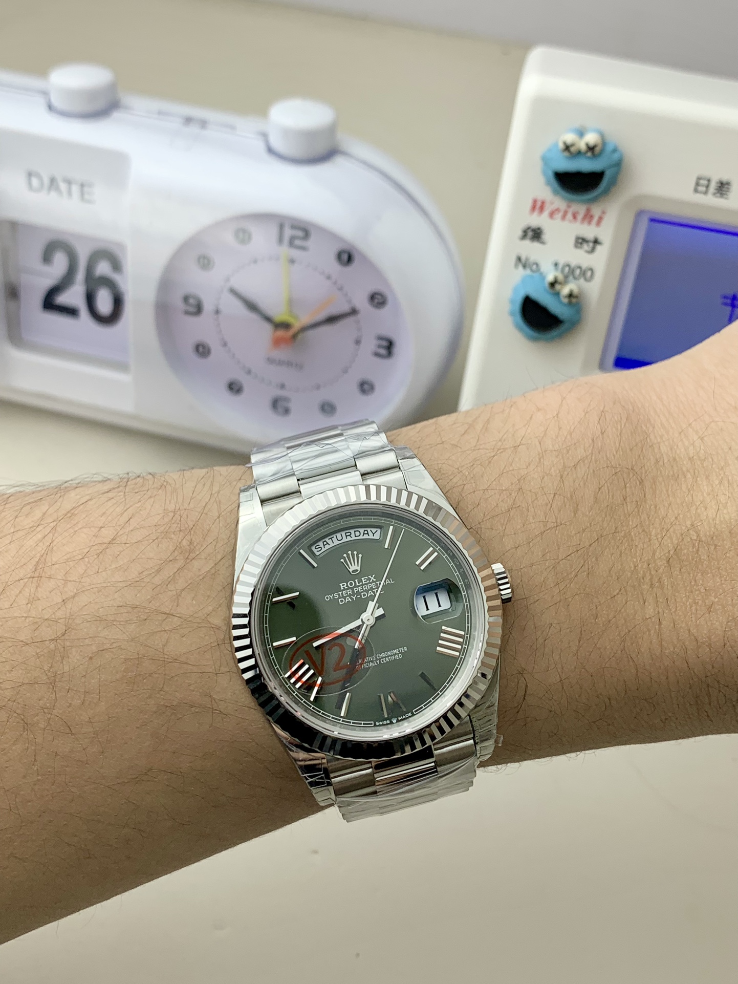 Rolex DayDate 40 228239 VSF 1:1 Best Edition Green Roman Dial on President Bracelet VS3255 V2 16 02912e18dc59c07 AMO Watch