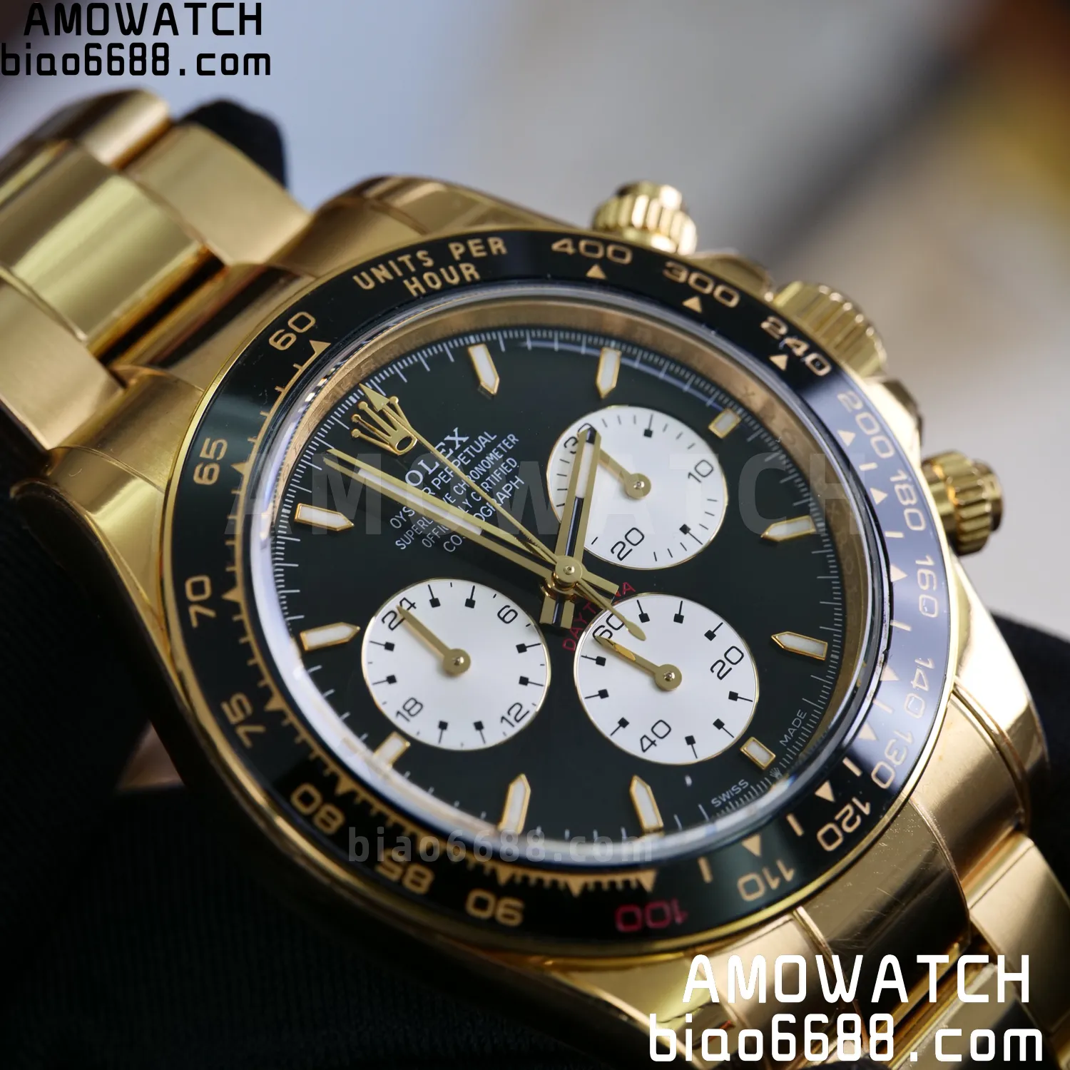 Custom Made Rolex Daytona 126529LN Le Mans QF 18K Yellow Gold Plated With Protective Film Applied 107 0372e73ad77dbcf AMO Watch