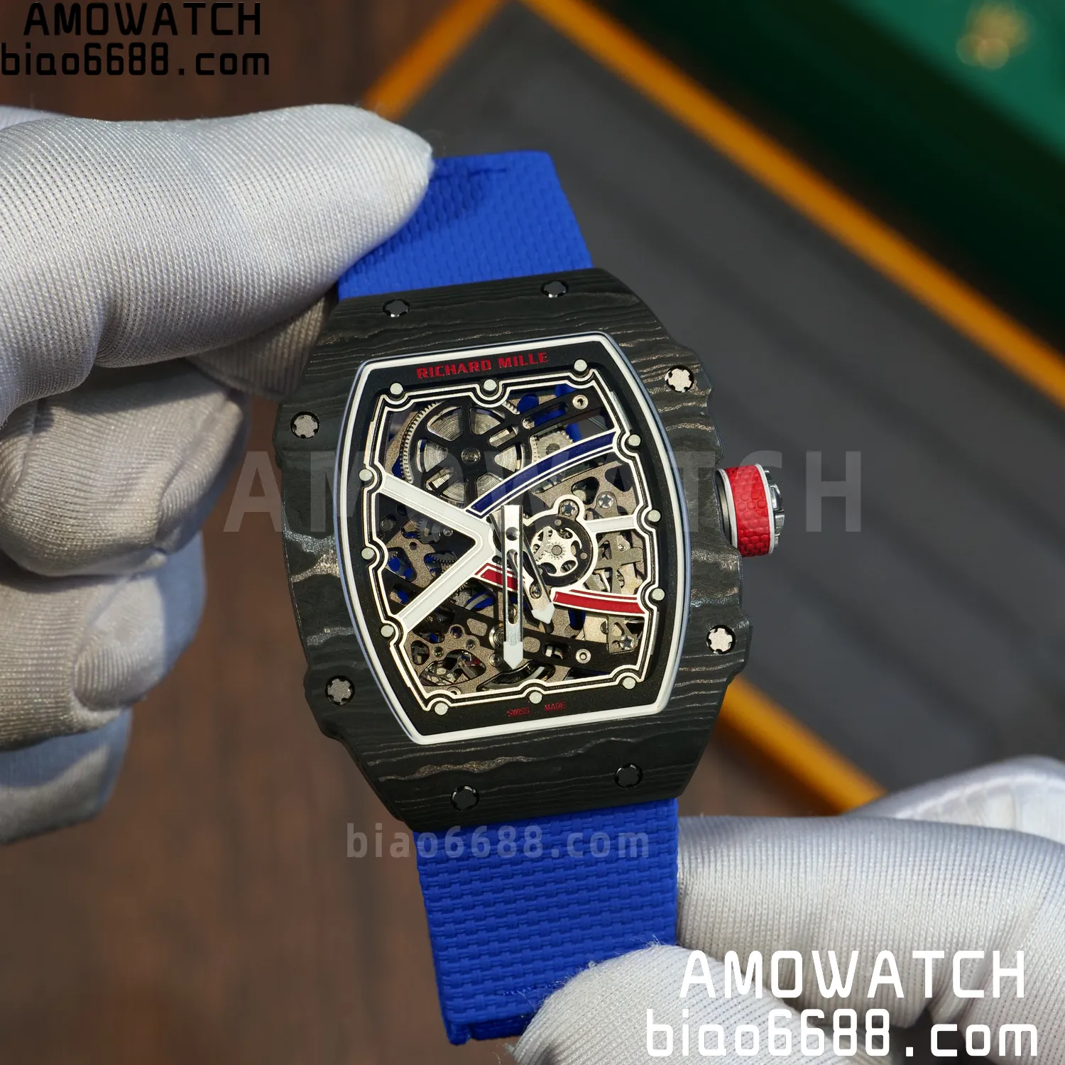 RICHARD MILLE RM67-02 Black NTPT Best Edition France Dial on Black Nylon strap CRMA7 Clone V9 73 0567316ab77500b AMO Watch