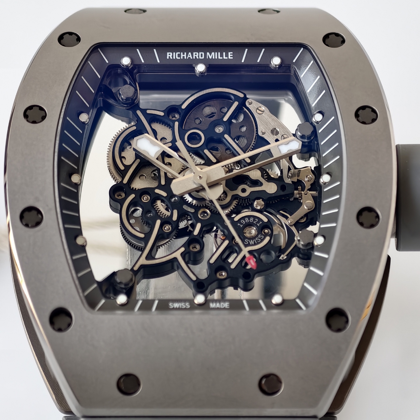 RM055 Gray Ceramic UMI 1:1 Best Edition on Shark Rubber Strap RMUL2 Free Sprung 23 059c9b2b0654e32 AMO Watch