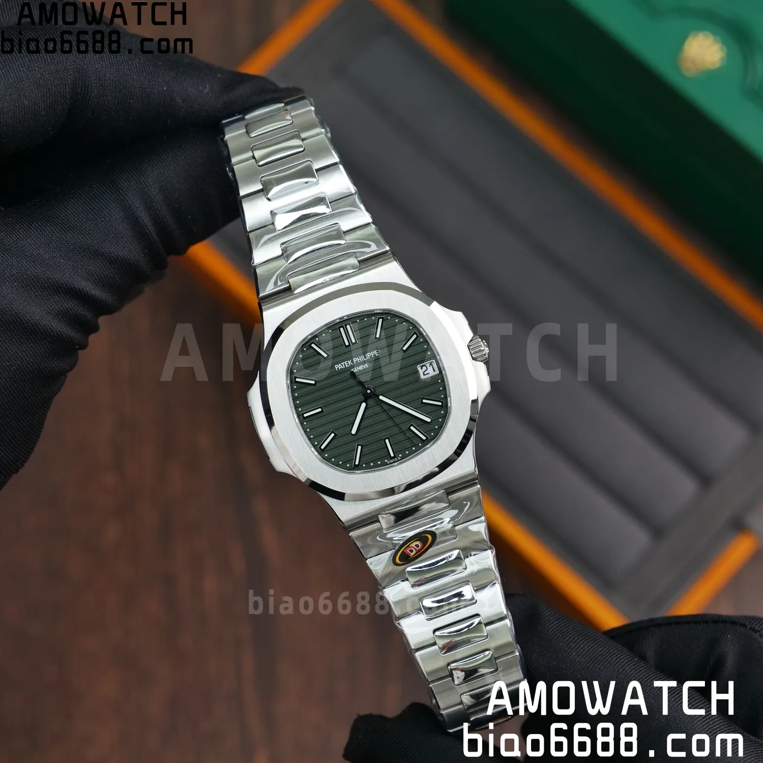 PP Nautilus 5711 DDF 1:1 Best Edition Green Dial on SS Bracelet DD330 Super Clone 65 063599913bdb0f0 AMO Watch