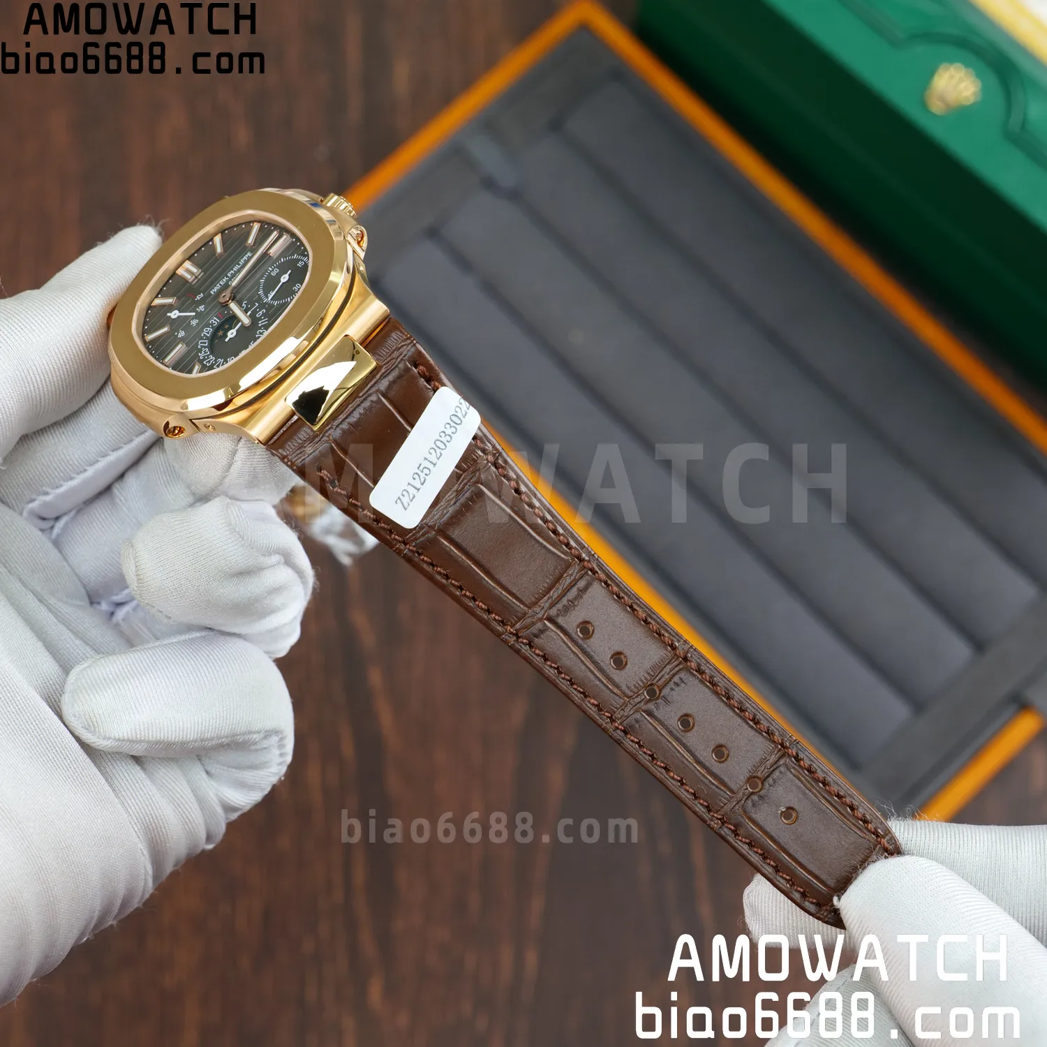 Custom Made PP Nautilus 5712 RG PPF 18K Real Rose Gold Plating 72 0678529aea49cb1 AMO Watch