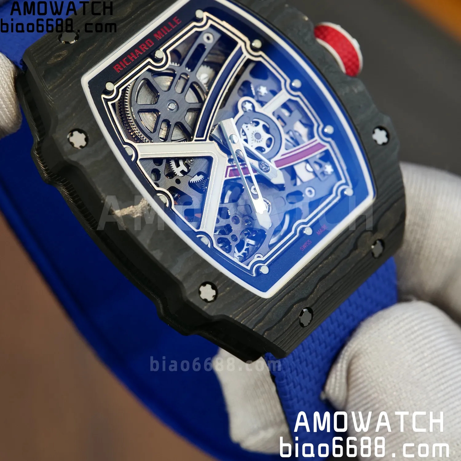 RICHARD MILLE RM67-02 Black NTPT Best Edition France Dial on Black Nylon strap CRMA7 Clone V9 90 08f7b76ea045ea4 AMO Watch