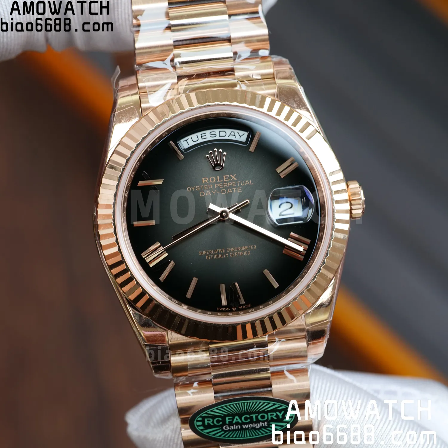 Rolex Day Date 40 RG 228236 RCF 1:1 Best Edition White Roman Dial on President Bracelet VR3255 (211g) 87 121ed34b3f92805 AMO Watch