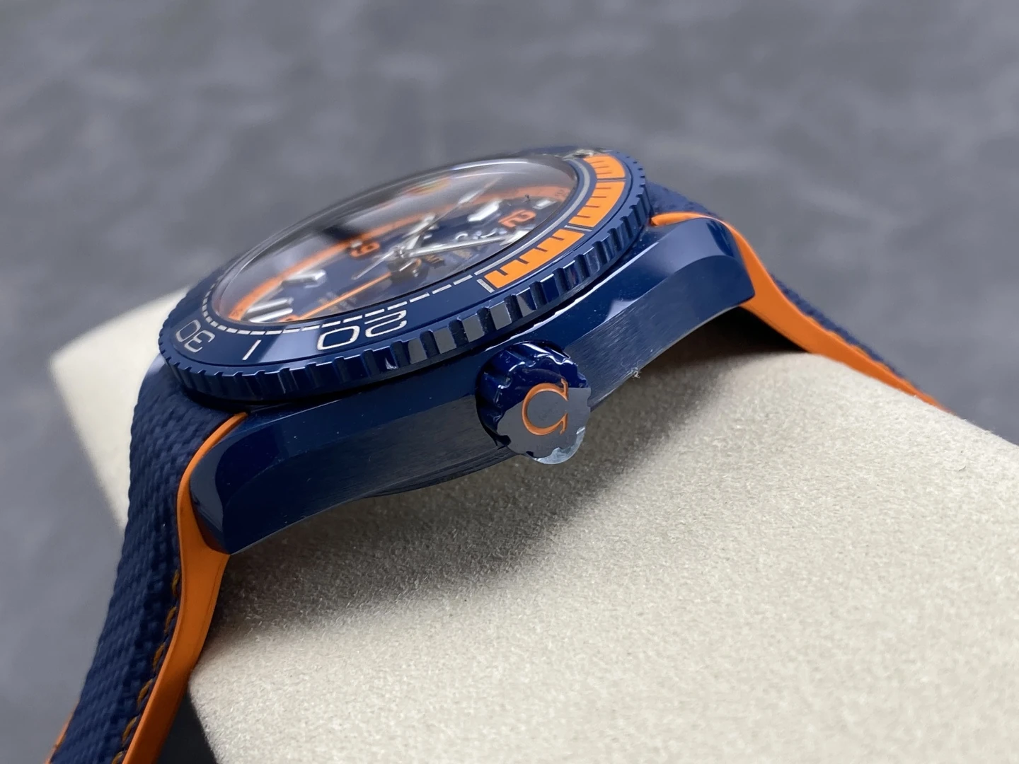 Planet Ocean 45.5mm Big Blue Real Ceramic VSF 1:1 Best Edition on Blue Rubber Strap A8906 Super Clone v4 37 12a171f31a82131 AMO Watch