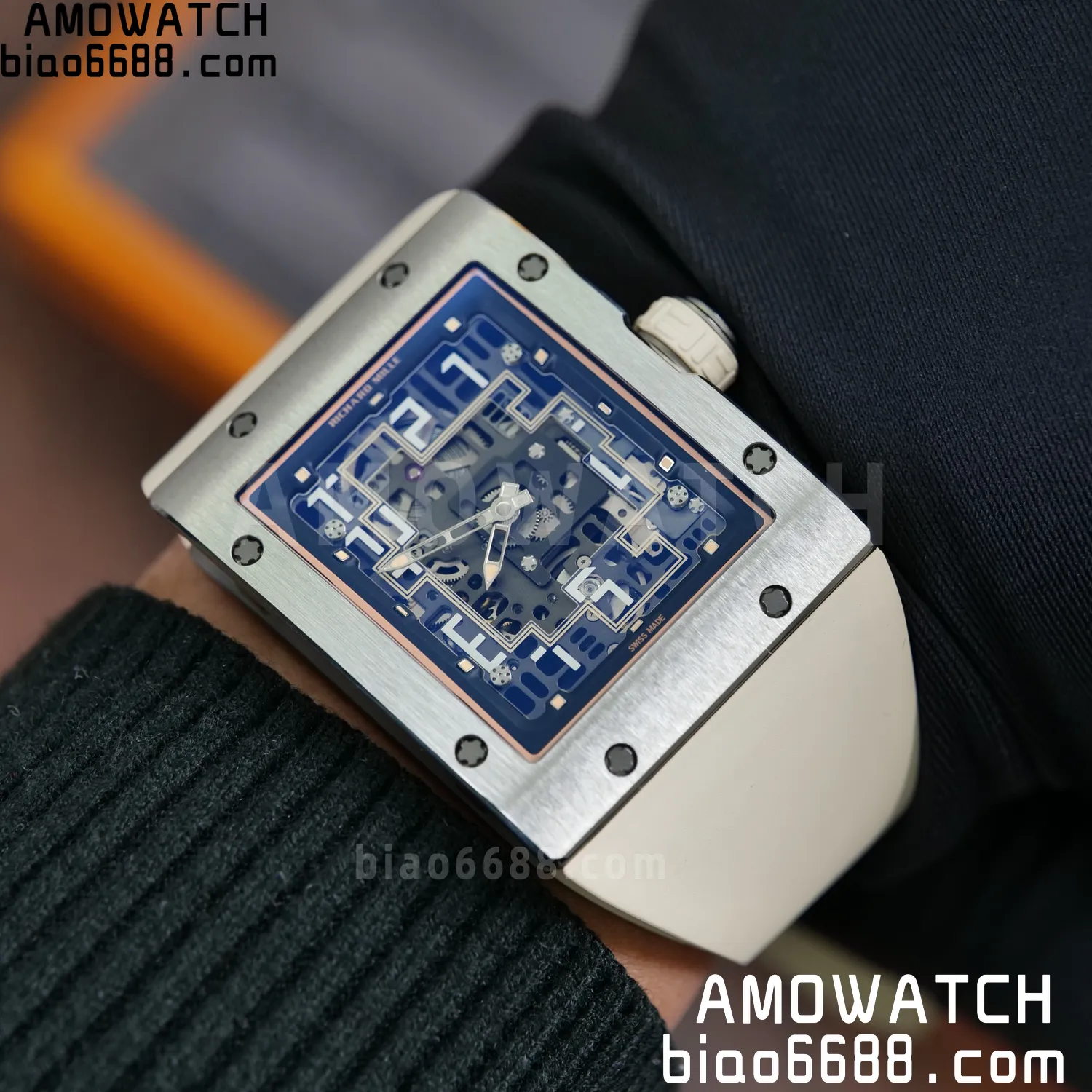 RICHARD MILLE Umi Maker's RM16-02 Titanium Skeleton Dial on Rubber strap CRMA9 Super Clone 135 1322b4047371cda AMO Watch