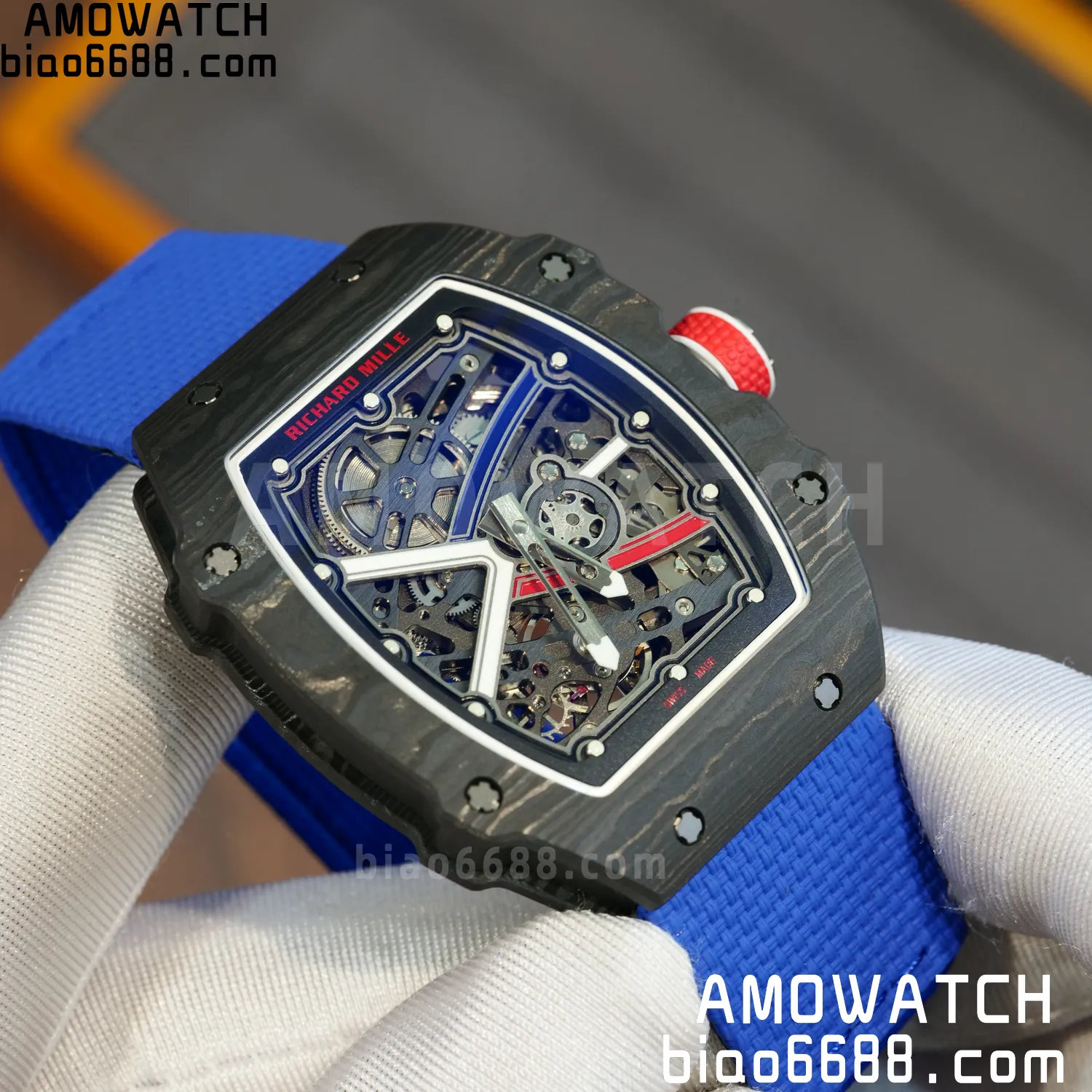 RICHARD MILLE RM67-02 Black NTPT Best Edition France Dial on Black Nylon strap CRMA7 Clone V9 83 13ab1584dda2ee7 AMO Watch