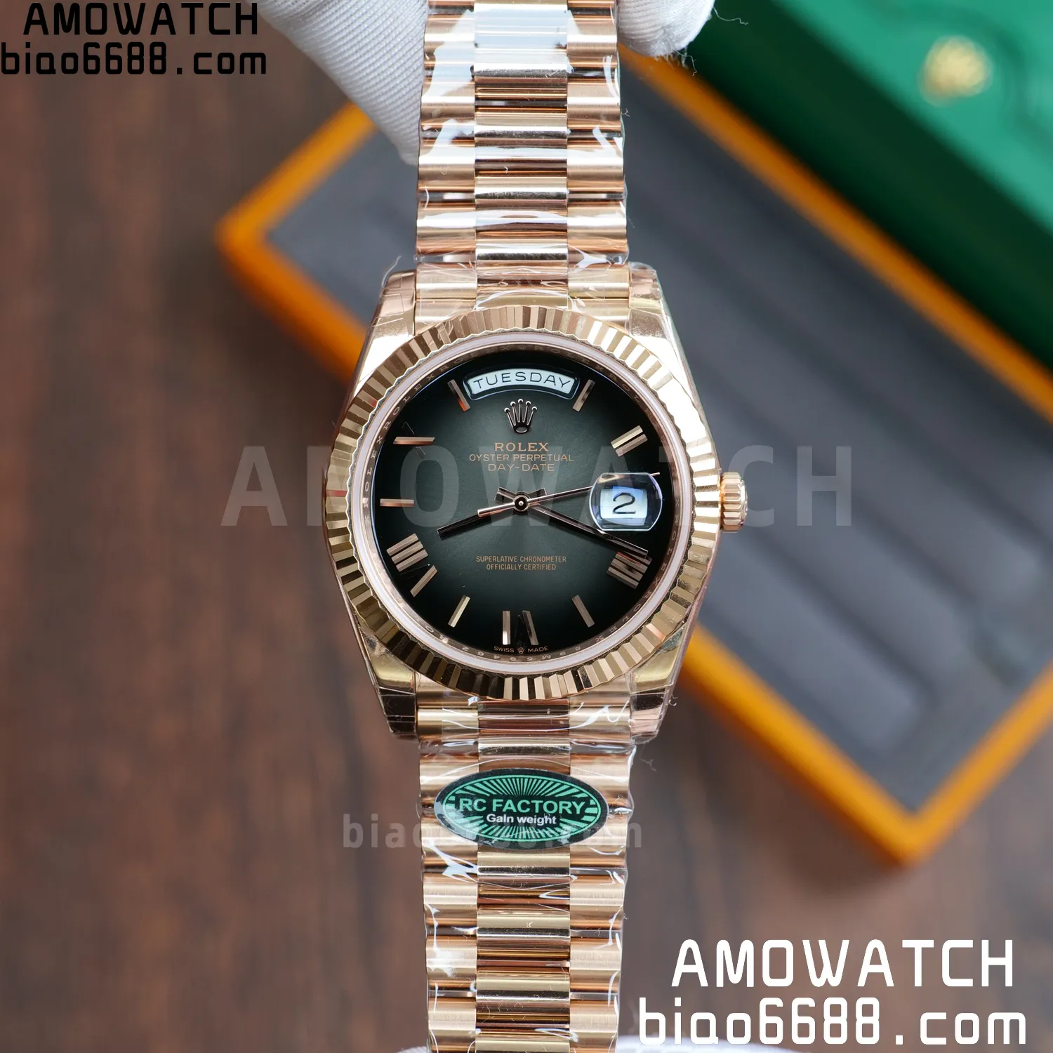 Rolex Day Date 40 RG 228236 RCF 1:1 Best Edition White Roman Dial on President Bracelet VR3255 (211g) 77 13bc9e3a794fca0 AMO Watch