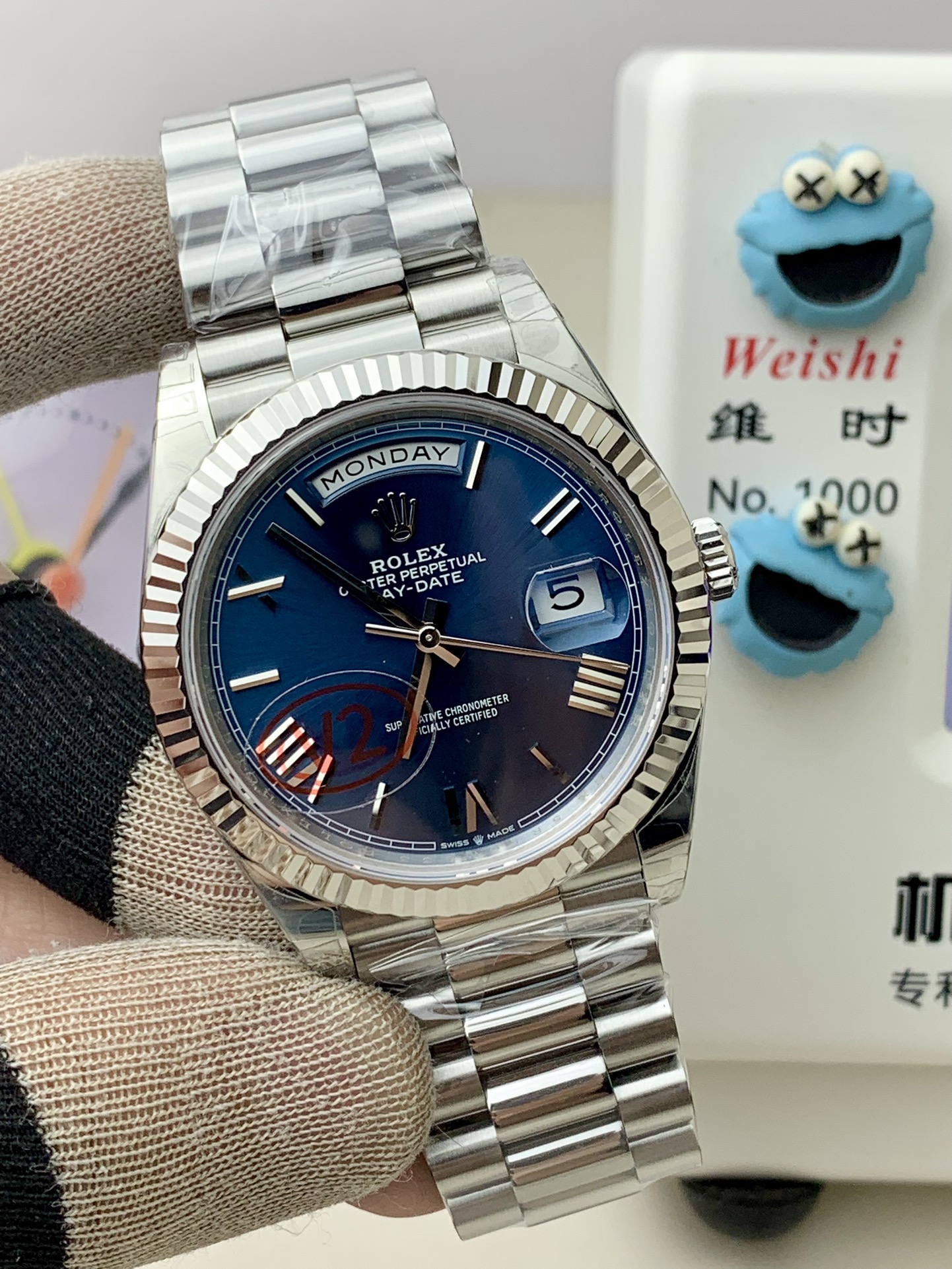 Rolex DayDate 40 228239 VSF 1:1 Best Edition Blue Roman Dial on President Bracelet VS3255 V2 17 176ecf1bd6f958f AMO Watch