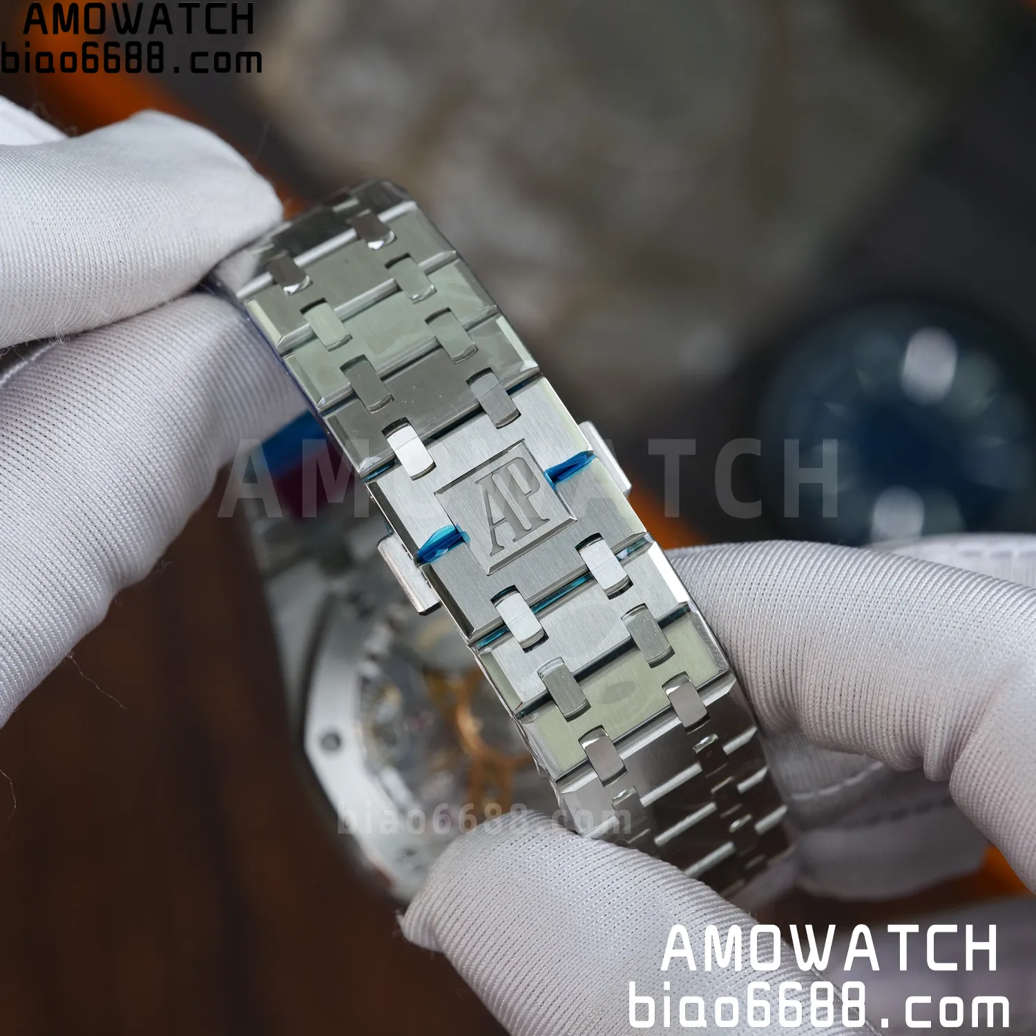 Custom Made AP Royal Oak 15510 SS TOP Factory (SW Factory Blue Dial、 DEEP Crystal) 84 186e9cec5c98c67 AMO Watch