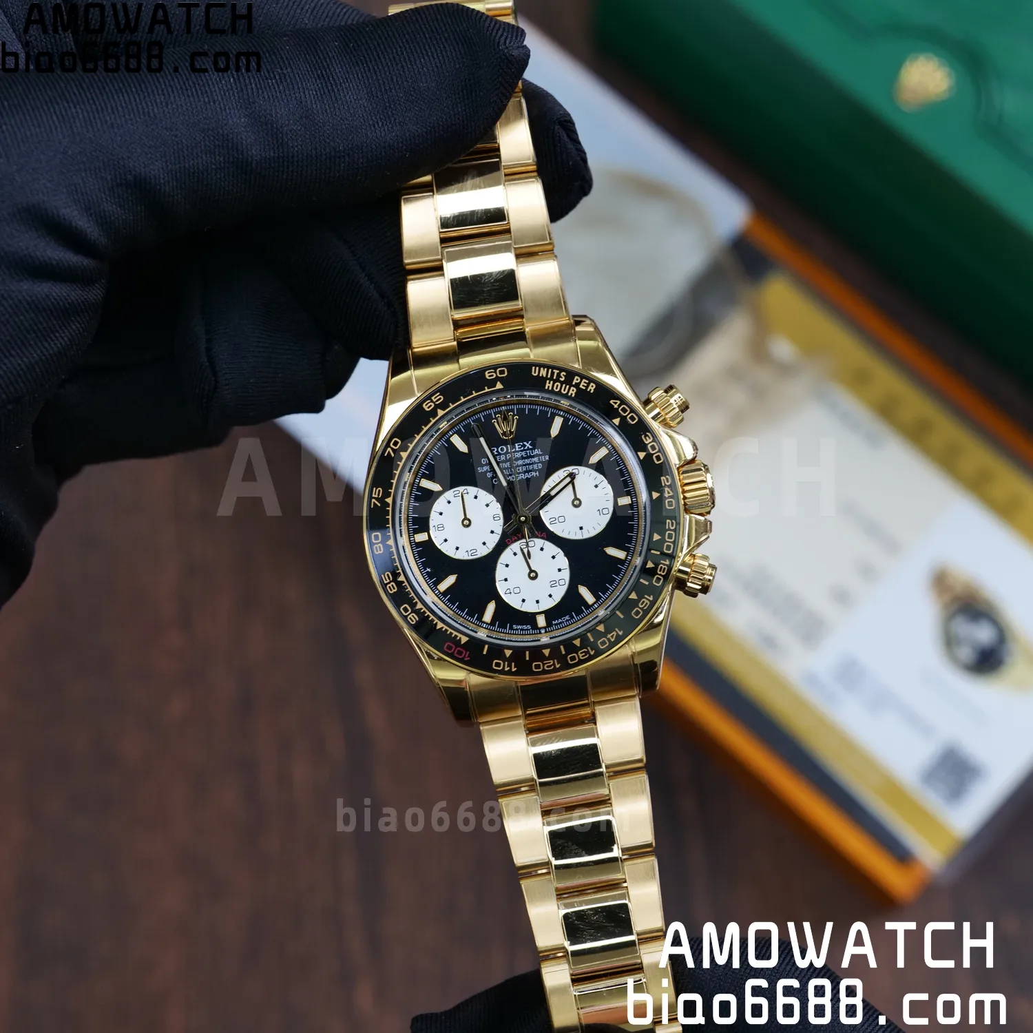 Custom Made Rolex Daytona 126529LN Le Mans QF 18K Yellow Gold Plated With Protective Film Applied 85 1ad472a292f807b AMO Watch