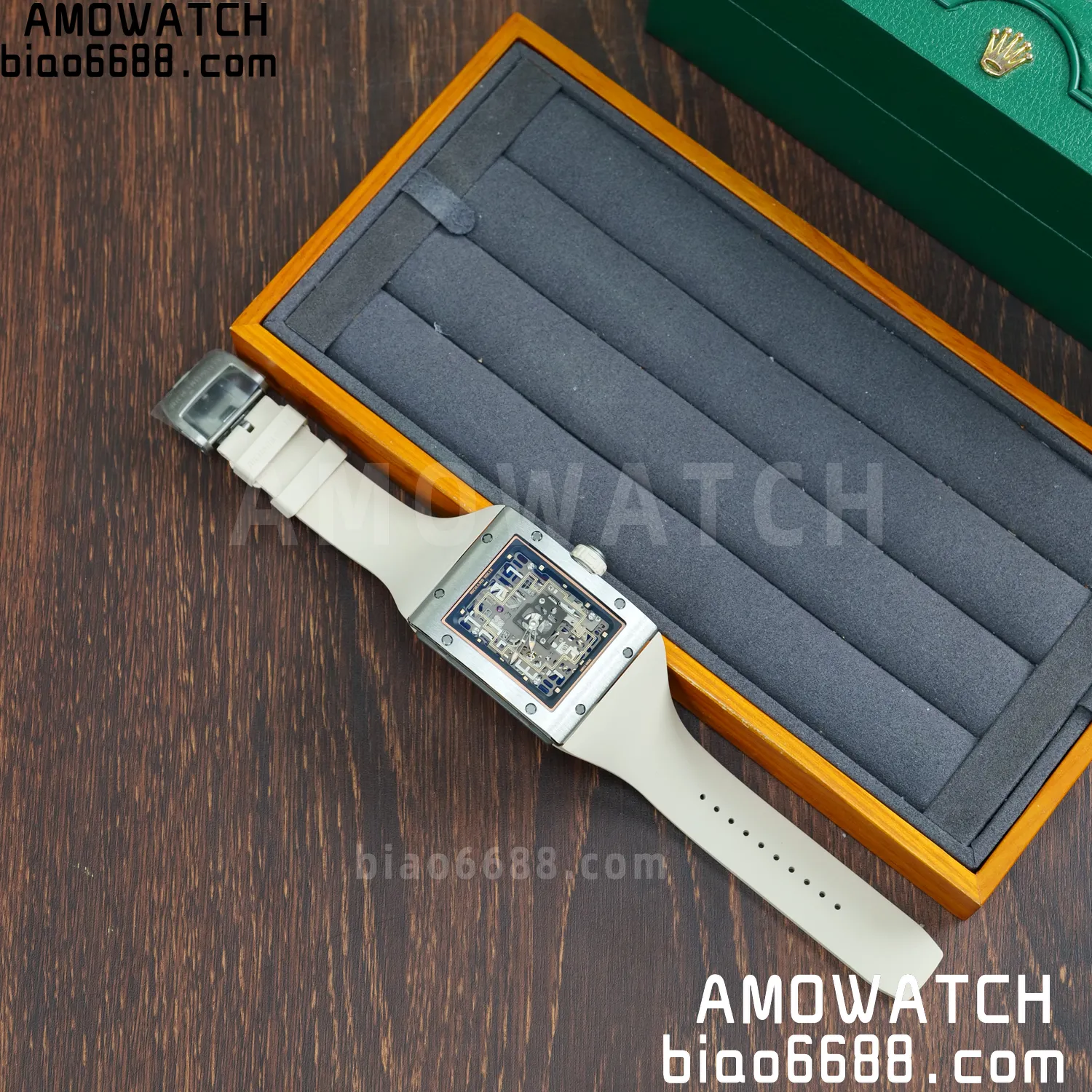 RICHARD MILLE Umi Maker's RM16-02 Titanium Skeleton Dial on Rubber strap CRMA9 Super Clone 97 1c066f4563100ca AMO Watch