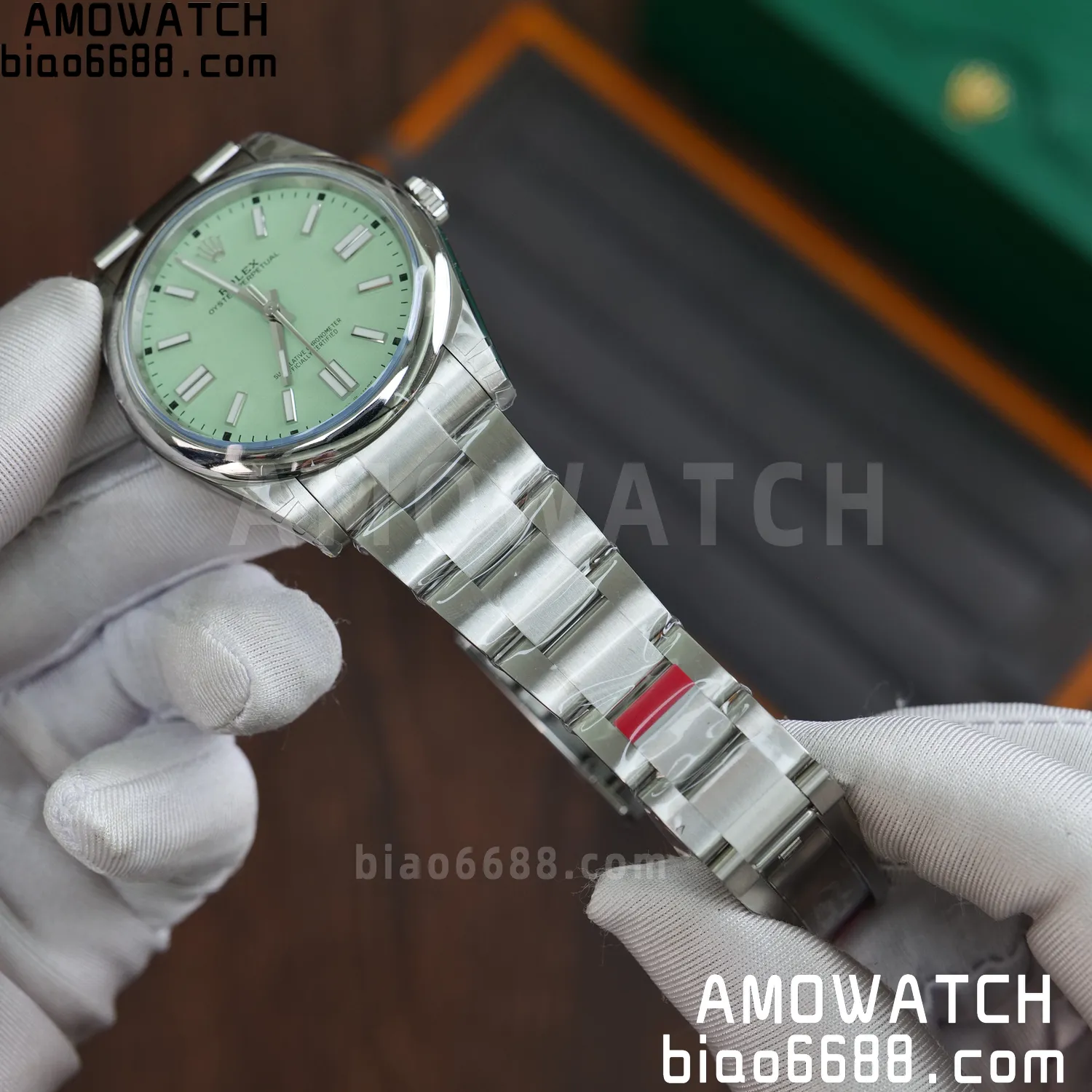 Rolex Oyster Perpetual 124300 41mm VSF 1:1 Best Edition 904L Steel Green Dial VS3235 63 1ddb85ed9af5858 AMO Watch