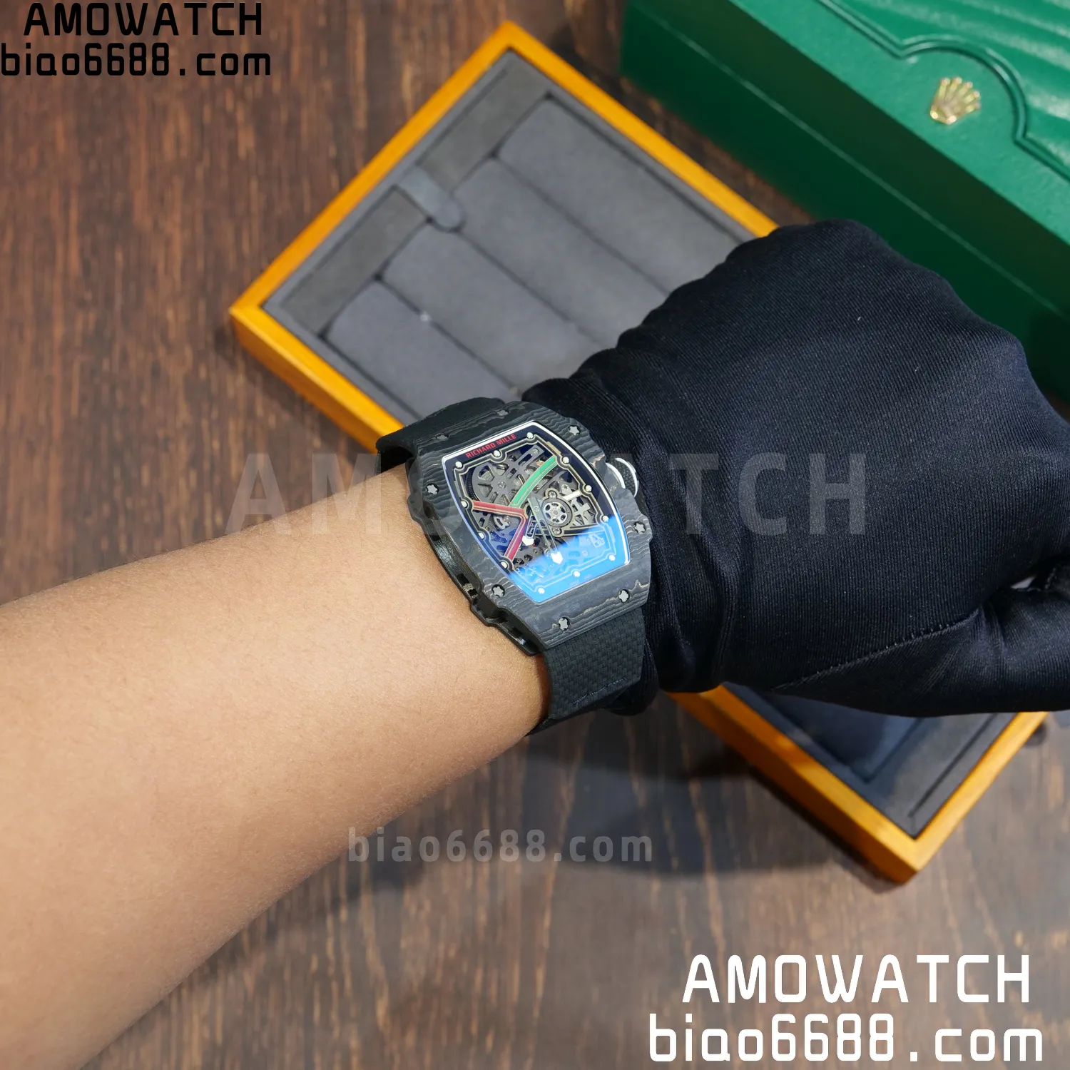 RICHARD MILLE RM67-02 Black NTPT AVF Best Edition UAE Dial on Black Nylon strap CRMA7 Clone 104 1f09096efc74f75 AMO Watch