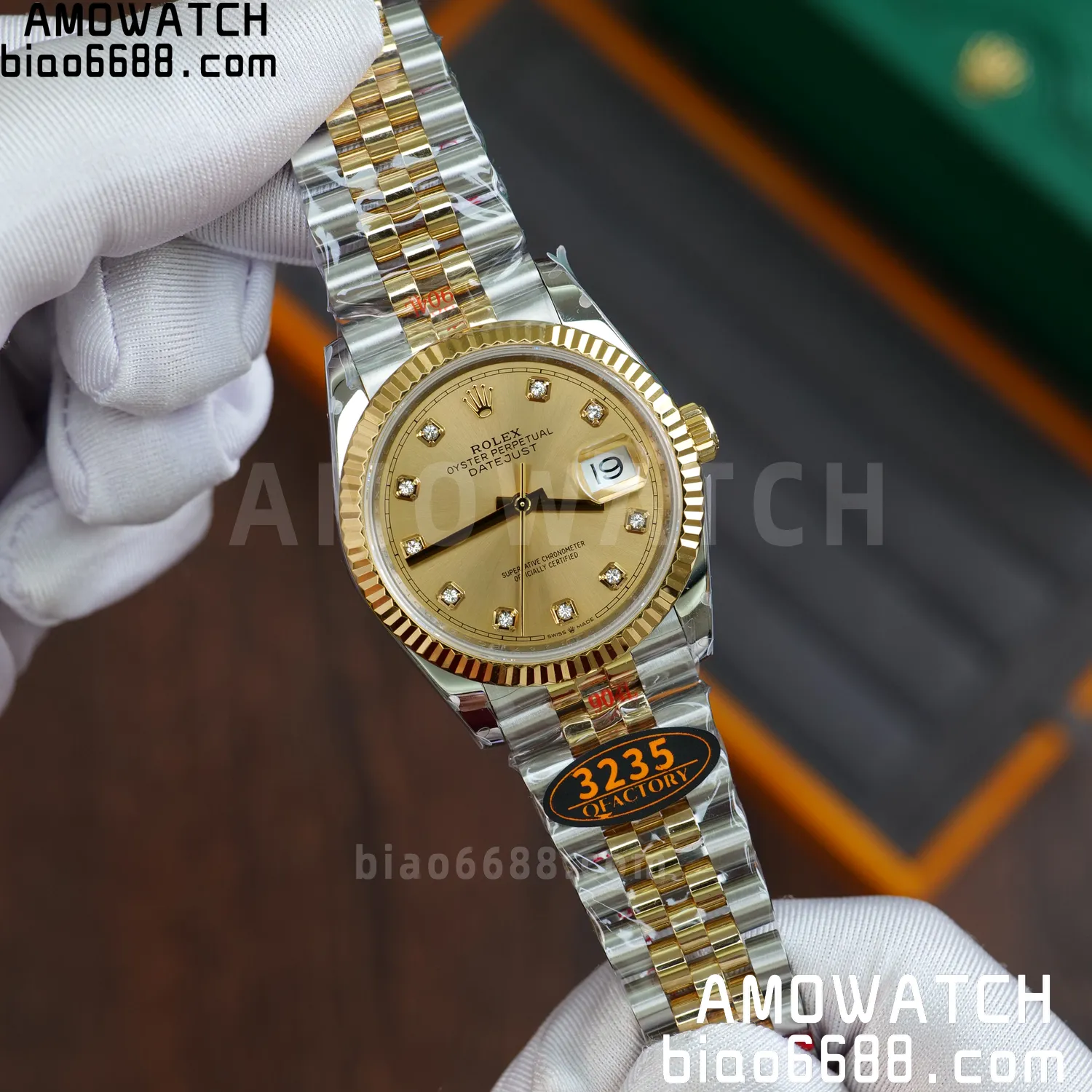 Rolex DateJust 36mm 126233 SS/YG QF 1:1 Best Edition 904L Steel YG Diamonds Dial on Jubilee Bracelet DD3235(Gain Weight) 63 241389998ddfdcd AMO Watch