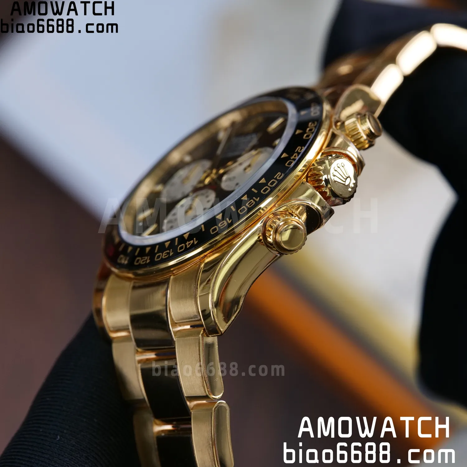 Custom Made Rolex Daytona 126529LN Le Mans QF 18K Yellow Gold Plated With Protective Film Applied 100 2543ed06da25ef7 AMO Watch