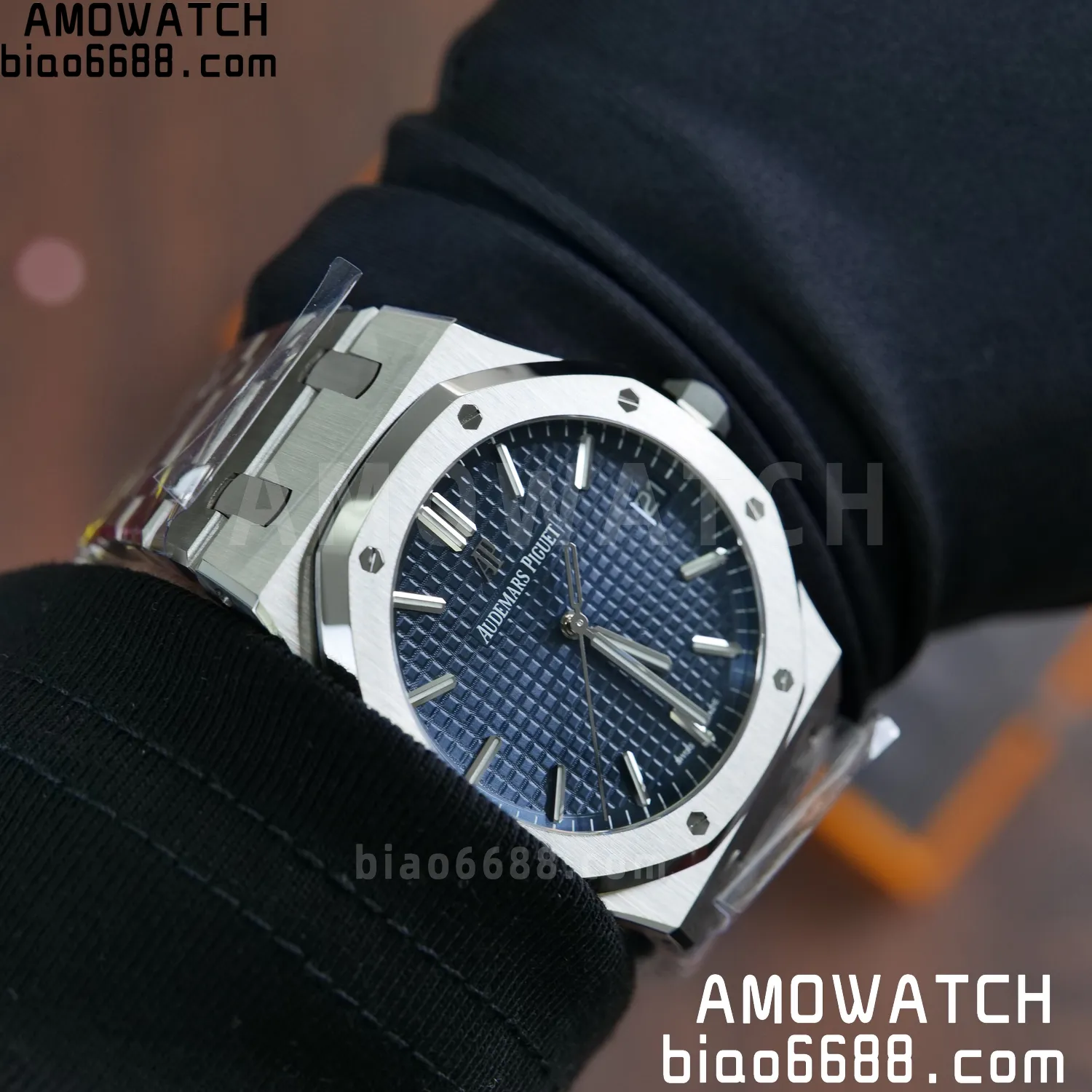 AP Royal Oak 41mm 15500 SS VSF1:1 Best Edition Blue Textured Dial on SS Bracelet A4302 Super Clone 111 2803858a7e9da2d AMO Watch