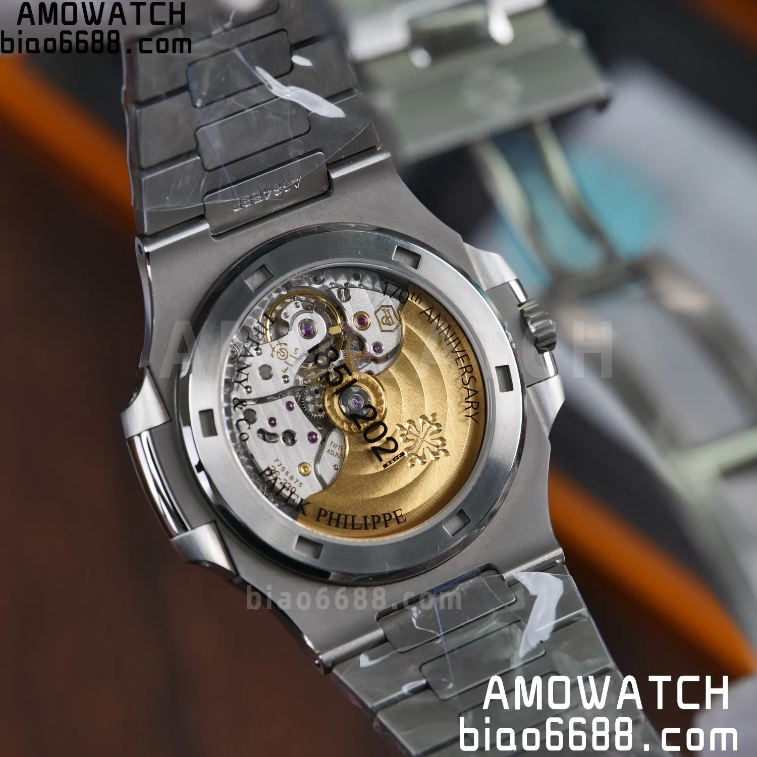 Custom Made PP Nautilus 5711 Tiffany Modified content :SW factory Tiffany Dial 、SW Pointer、DEEP crystal 84 29811d083171950 阿默表行AmoWatch