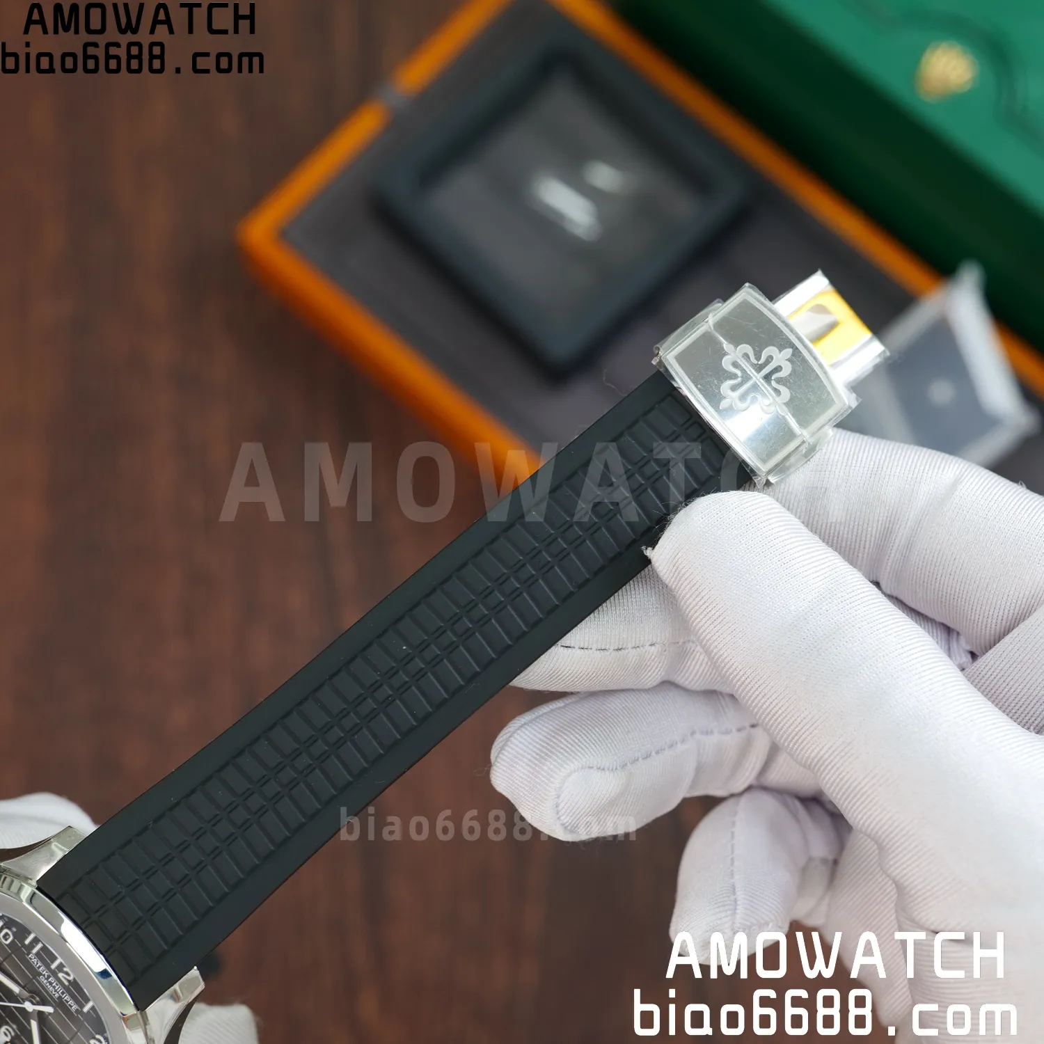 Custom Made PP Aquanaut 5167A ,Modified content :SW factory Gray Dial、 pointer、DEEP Crystal 64 2b4b3714edb2f0c AMO Watch