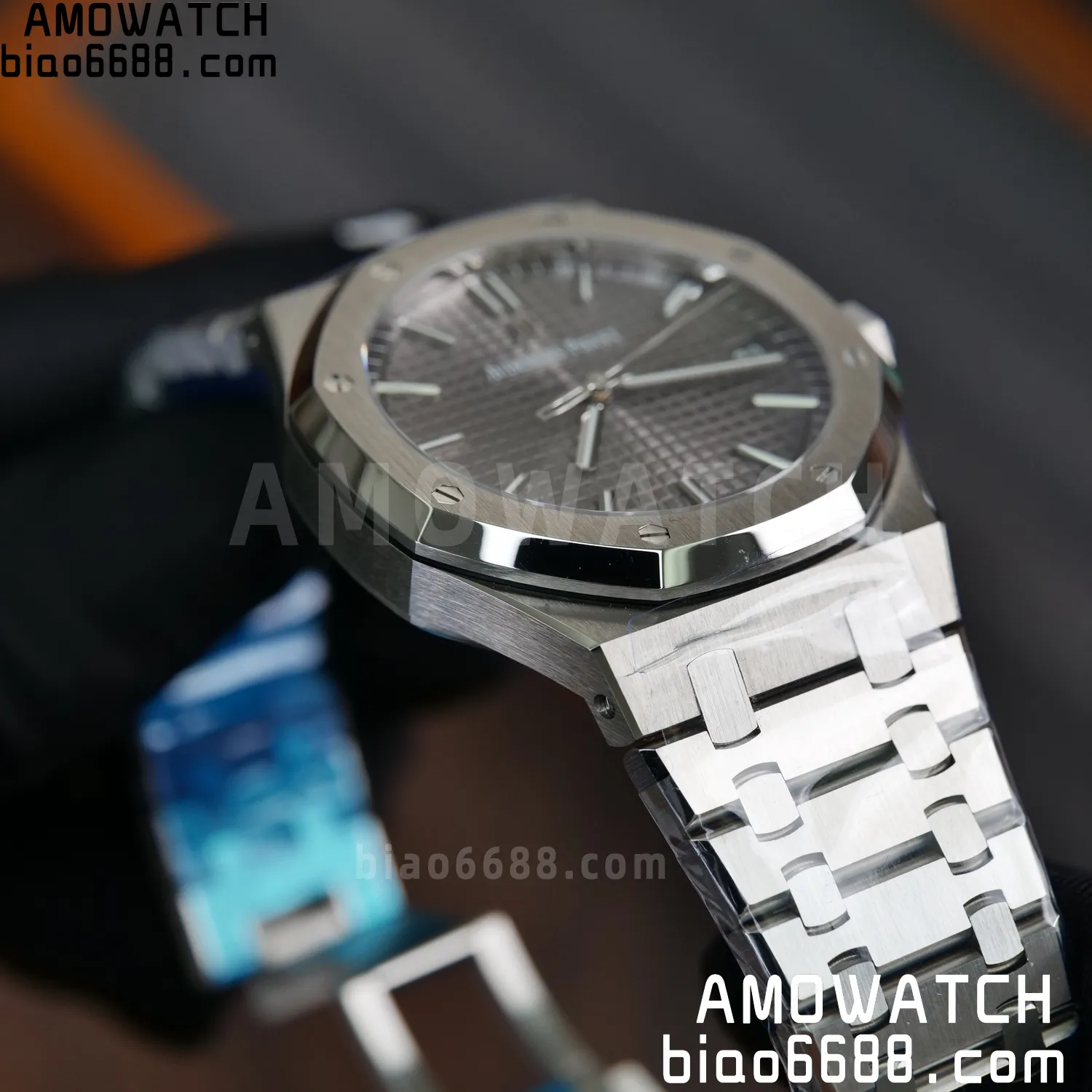AP Royal Oak 41mm 15500 SS VSF1:1 Best Edition Grey Textured Dial on SS Bracelet A4302 Super Clone 58 2b75b87ac4dcf73 AMO Watch