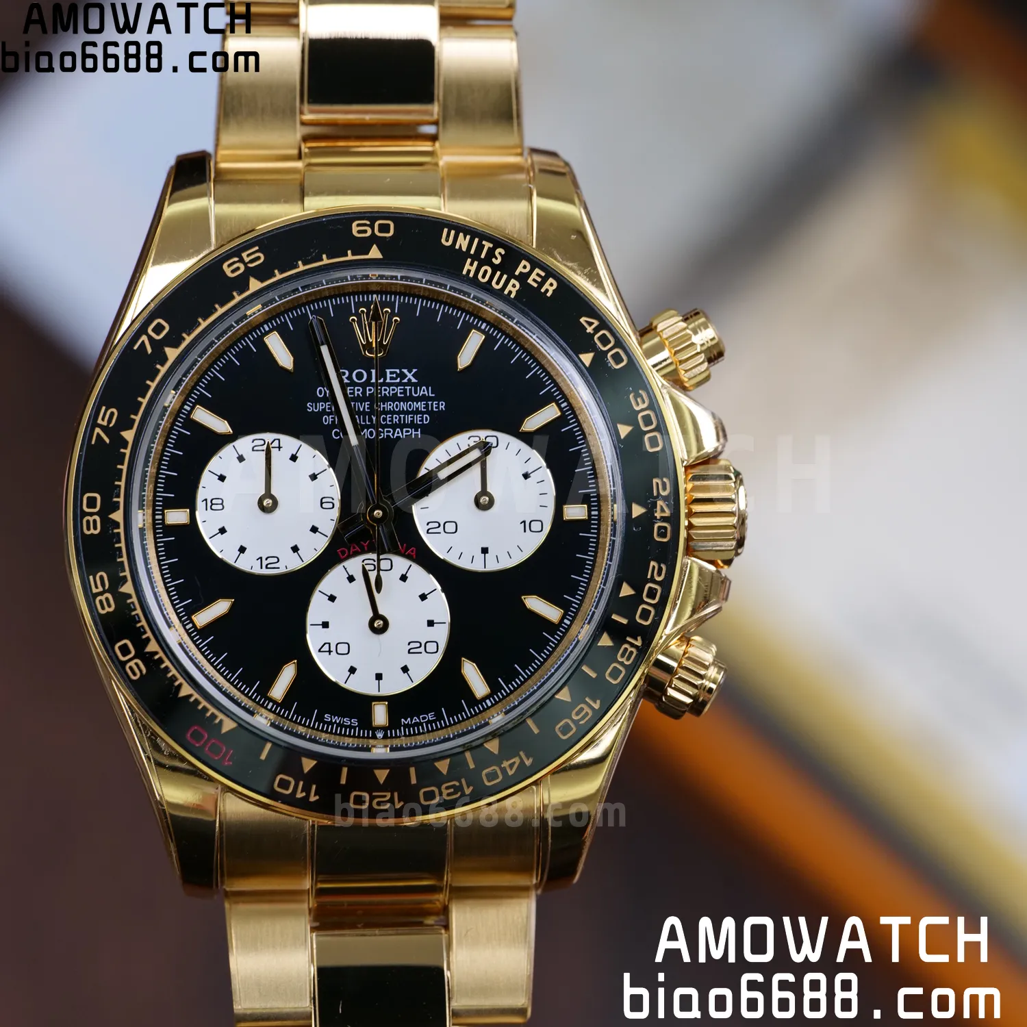Custom Made Rolex Daytona 126529LN Le Mans QF 18K Yellow Gold Plated With Protective Film Applied 89 2d0e6581c6f23ff AMO Watch