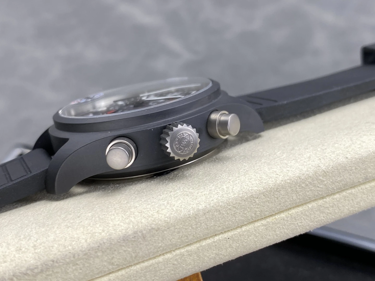 IWC Pilot Chrono IW389401 Black Ceramic APSF 1:1 Best Edition Black Dial SA69385 Super Clone 33 2d4d1fe40e84830 AMO Watch