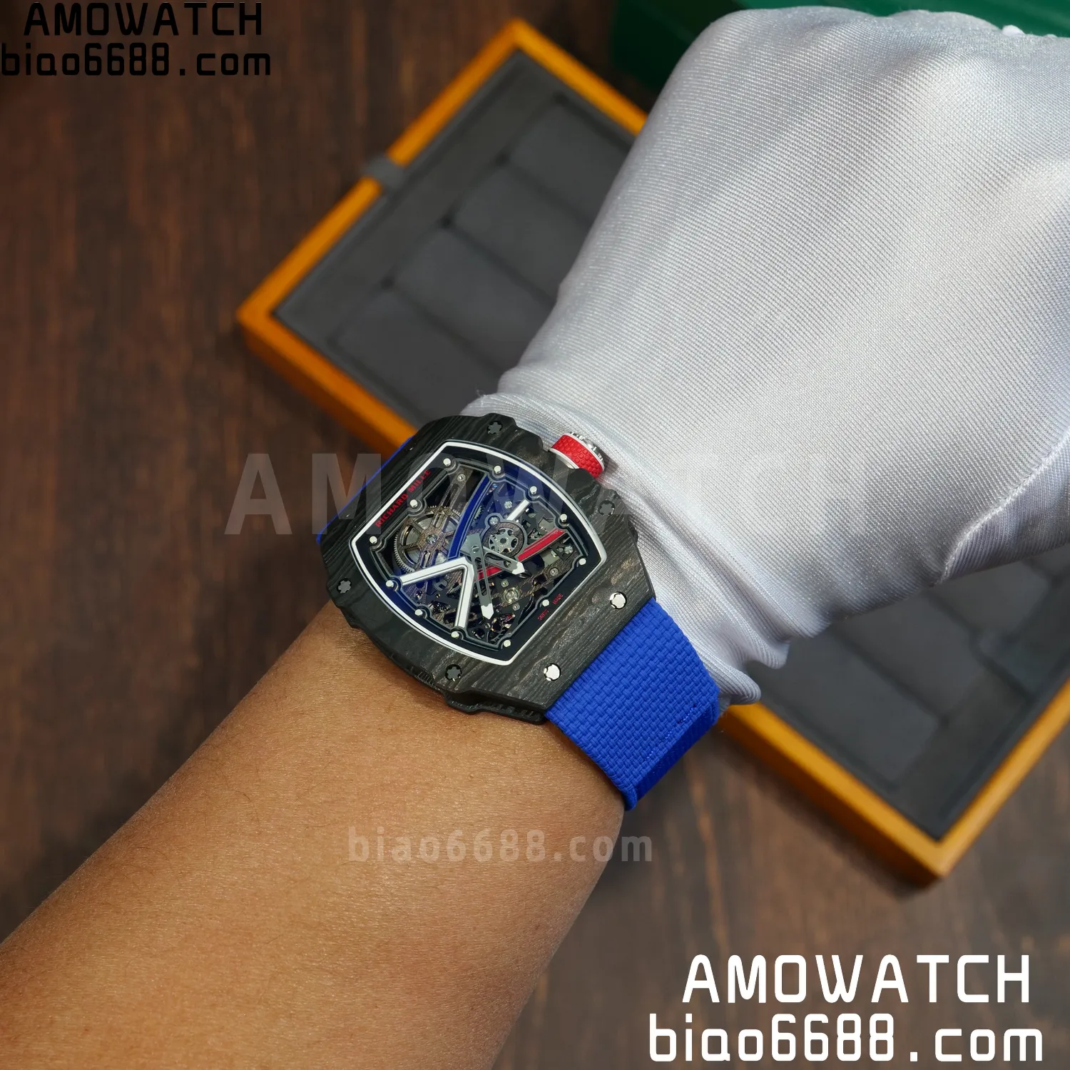 RICHARD MILLE RM67-02 Black NTPT Best Edition France Dial on Black Nylon strap CRMA7 Clone V9 102 2e56a413b379a30 AMO Watch