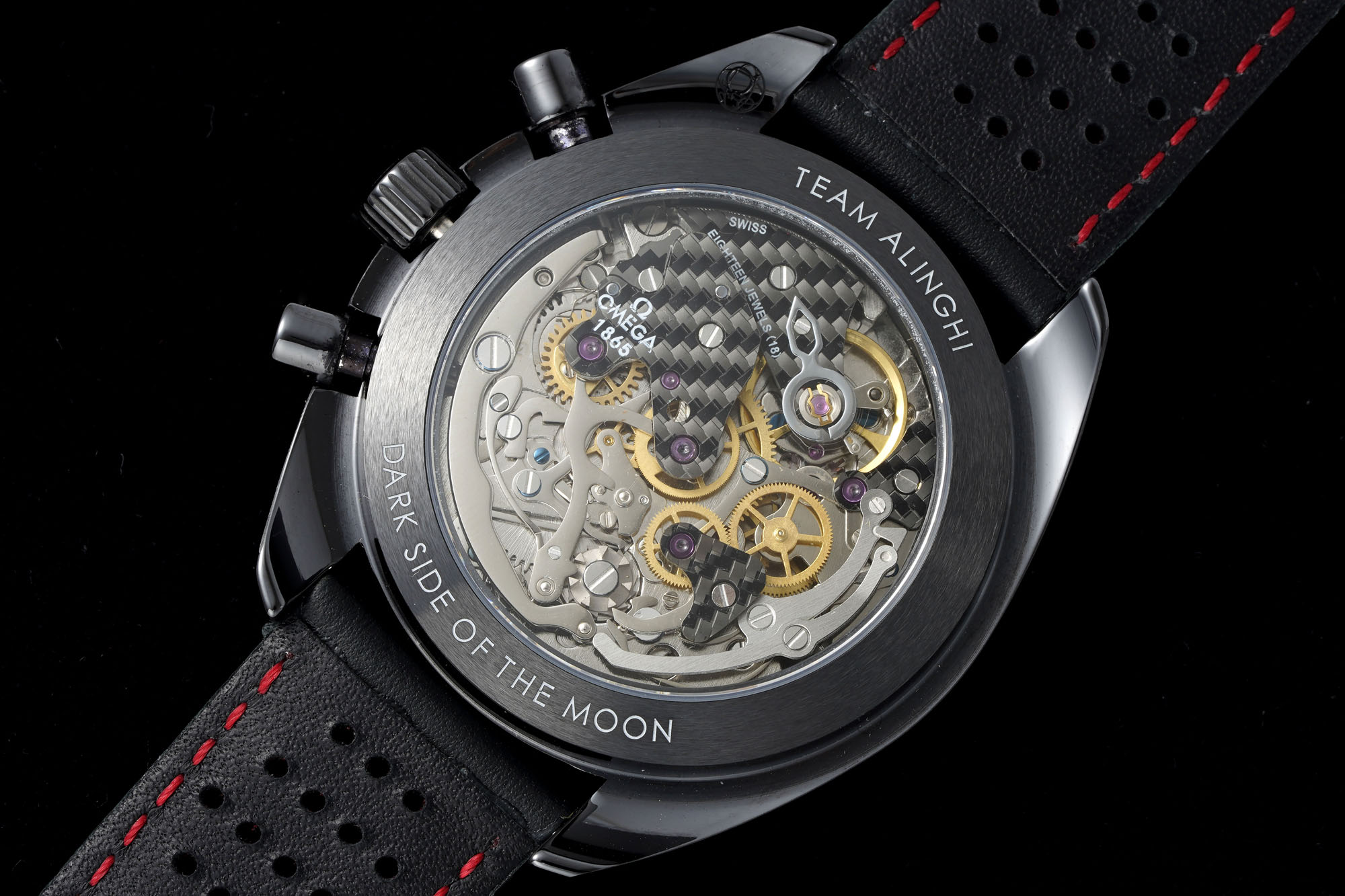 OMEGA Speedmaster Team Alinghi Black Ceramic BLSF Best Edition on Leather Strap Manual Winding Movement 26 2ef4a7cd6cb0dd2 AMO Watch