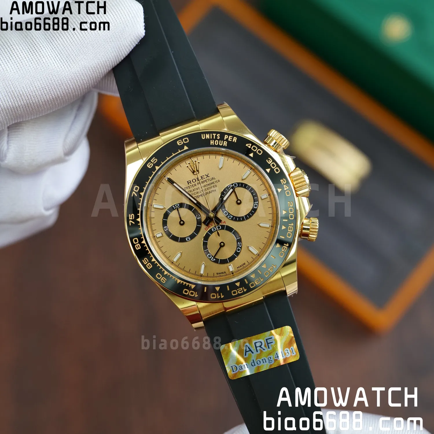 Rolex Daytona 126518 YG ARF 1:1 Best Edition YG Stick Dial on Oysterflex Strap DD4131 V2 (Weighted) 160g 59 2fc6524bc172da7 AMO Watch