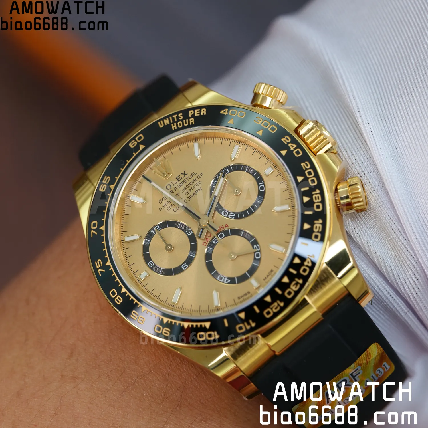 Rolex Daytona 126518 YG ARF 1:1 Best Edition YG Stick Dial on Oysterflex Strap DD4131 V2 (Weighted) 160g 78 304ecf9543830a3 AMO Watch