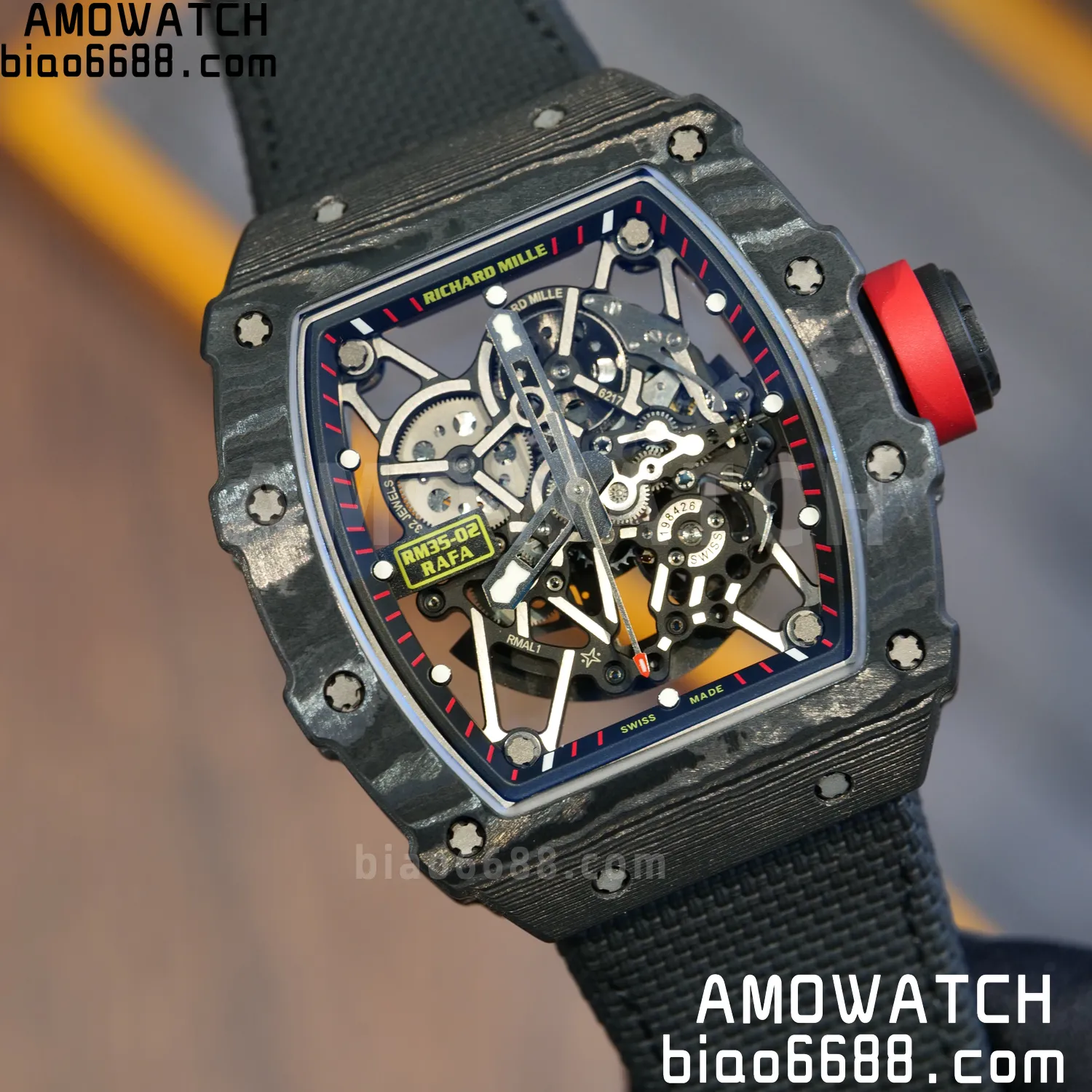 Custom Made RICHARD MILLE RM35-02 RM3502 NTPT APSF Free Sprung 91 3219af1be83df02 AMO Watch