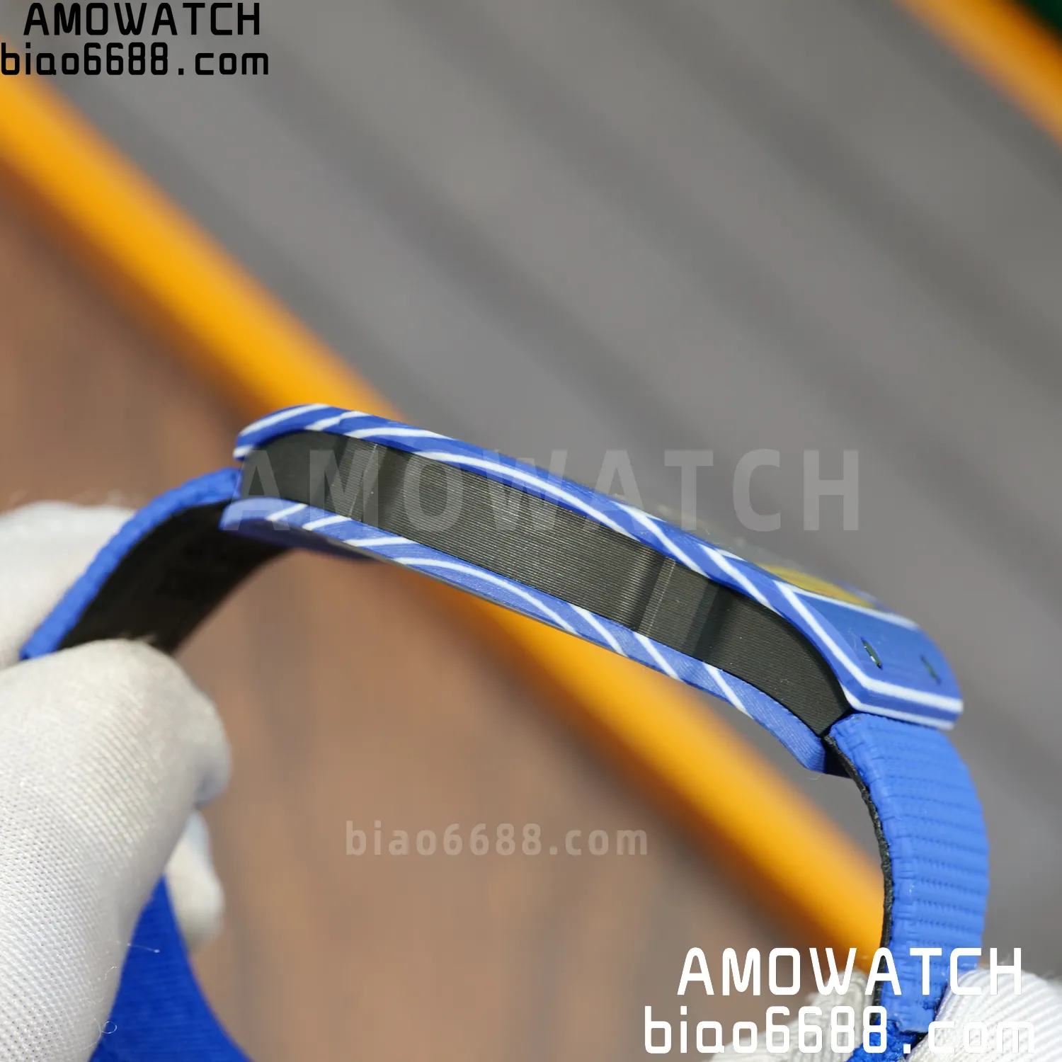 RICHARD MILLE RM67-02 Blue NTPT Best Edition Fernando Alonso Dial on Blue Nylon strap CRMA7 Clone V9 81 3287607f8d7b53a AMO Watch