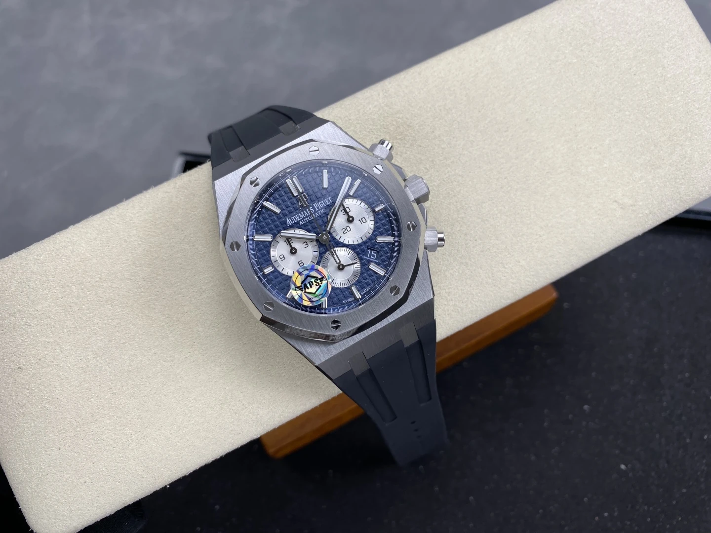 AP Royal Oak Chrono 26331 SS APSF 1:1 Best Edition Blue Dial on Blue Rubber Strap A2385 32 32aec78ba8058e5 阿默表行AmoWatch