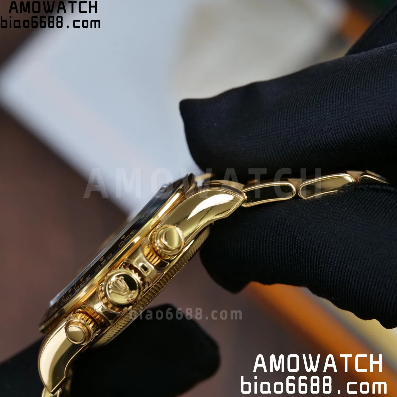 Custom Made Rolex Daytona 126529LN Le Mans QF 18K Yellow Gold Plated With Protective Film Applied 121 32b47fb5261e6bc AMO Watch