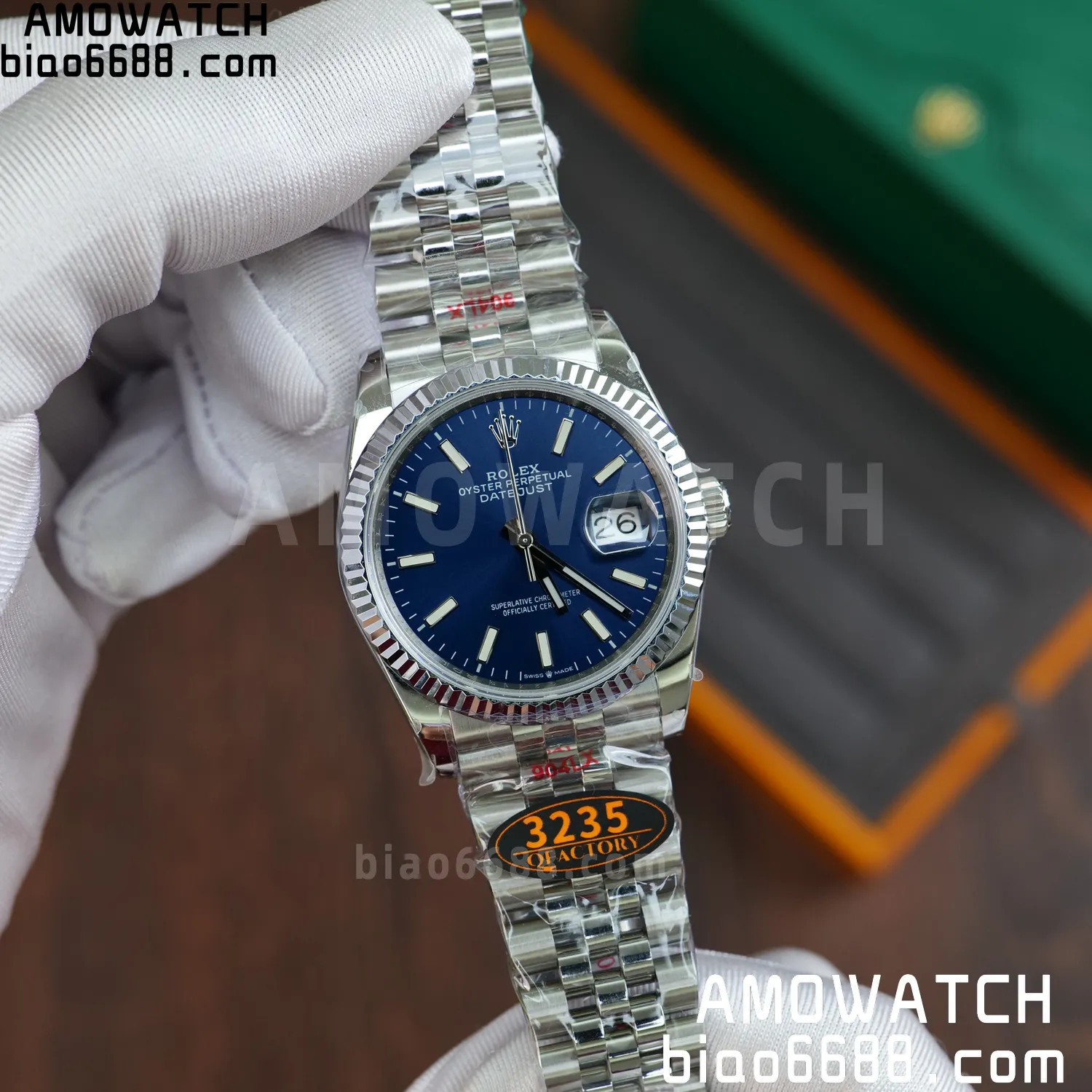 Rolex DateJust 36mm 126234 SSQF 1:1 Best Edition 904L Steel Blue Dial on Jubilee Bracelet DD3235(Gain Weight) 66 330529102bf4035 AMO Watch