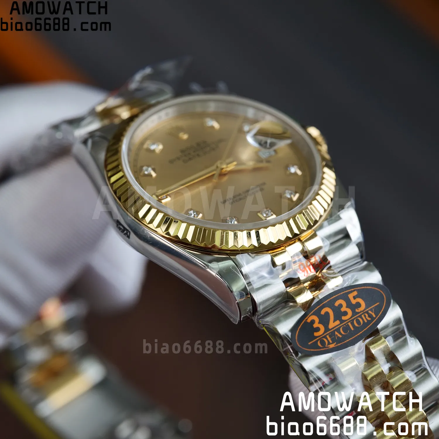 Rolex DateJust 36mm 126233 SS/YG QF 1:1 Best Edition 904L Steel YG Diamonds Dial on Jubilee Bracelet DD3235(Gain Weight) 71 339b6ce3d688027 AMO Watch