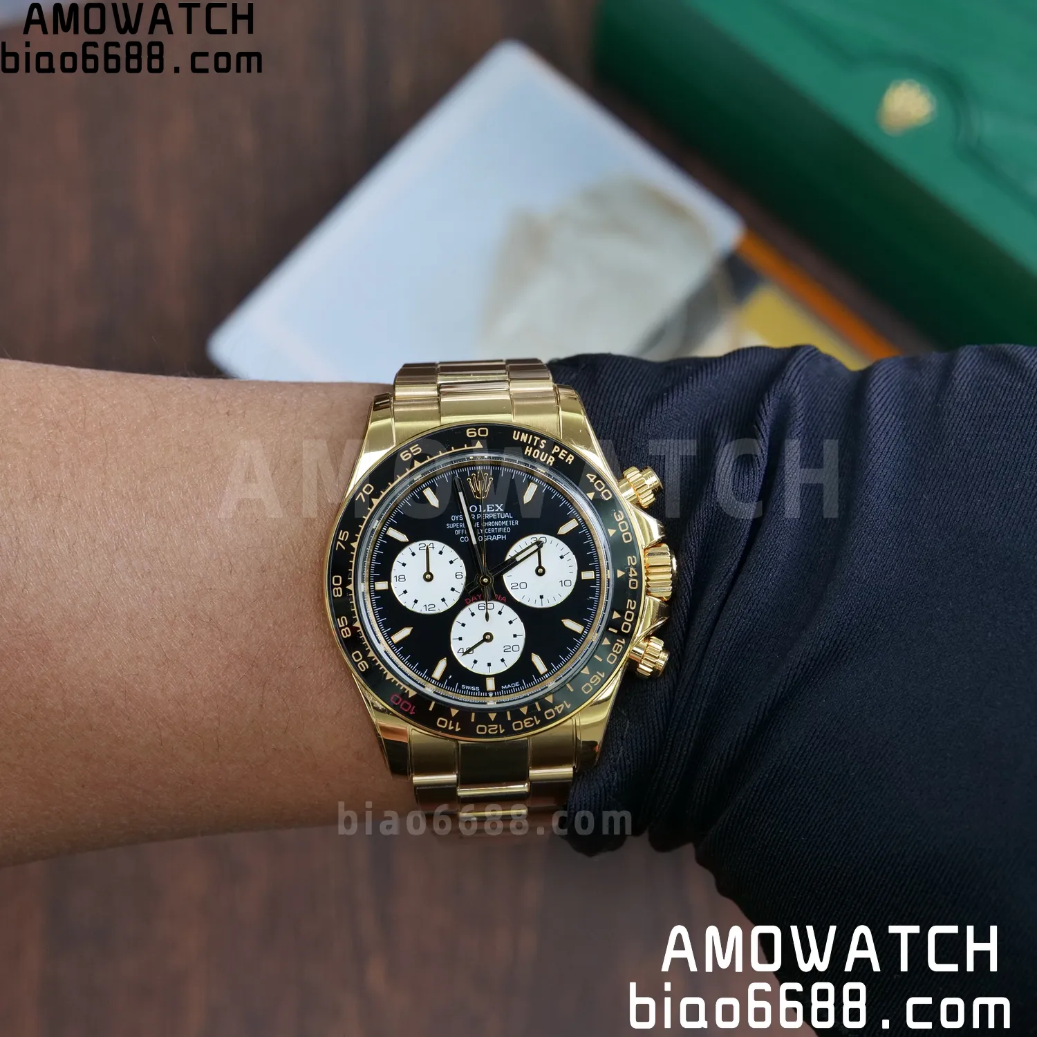 Custom Made Rolex Daytona 126529LN Le Mans QF 18K Yellow Gold Plated With Protective Film Applied 116 33aab0e9d2beb28 AMO Watch