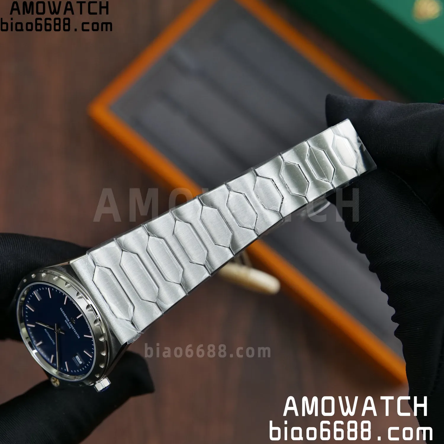 VC Historiques 4200H/222 SS PPF 1:1 Best Edition Blue Dial on SS Bracelet A2455 79 36569541f65024f AMO Watch