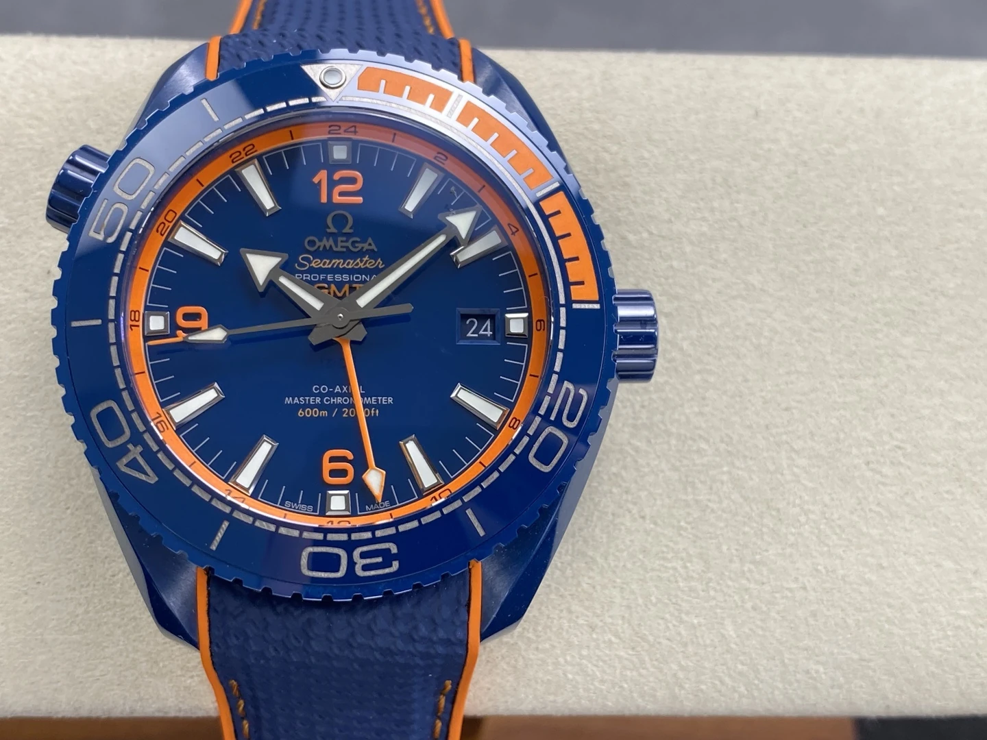 Planet Ocean 45.5mm Big Blue Real Ceramic VSF 1:1 Best Edition on Blue Rubber Strap A8906 Super Clone v4 31 38533393649a524 AMO Watch