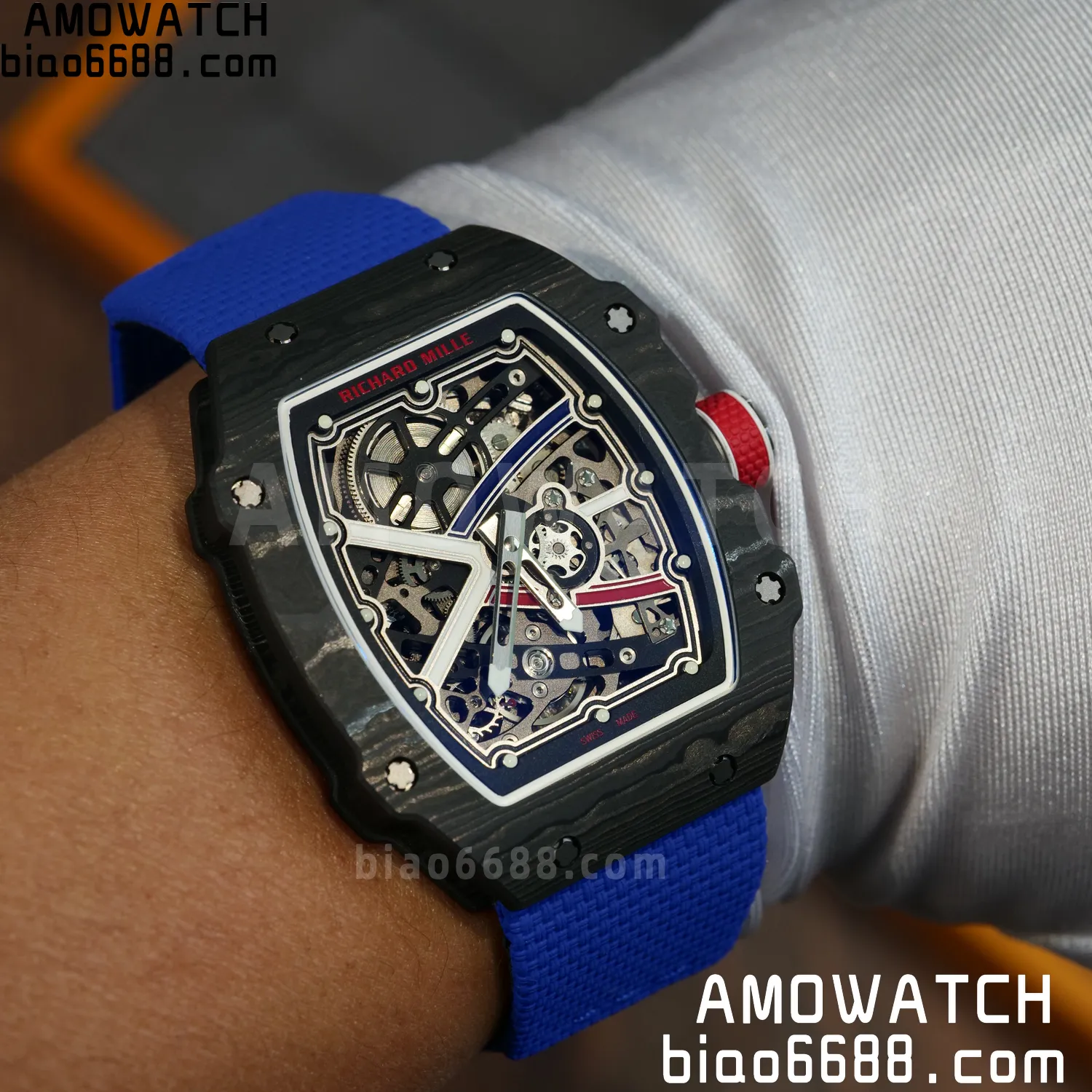 RICHARD MILLE RM67-02 Black NTPT Best Edition France Dial on Black Nylon strap CRMA7 Clone V9 99 3877fadffd793f2 AMO Watch