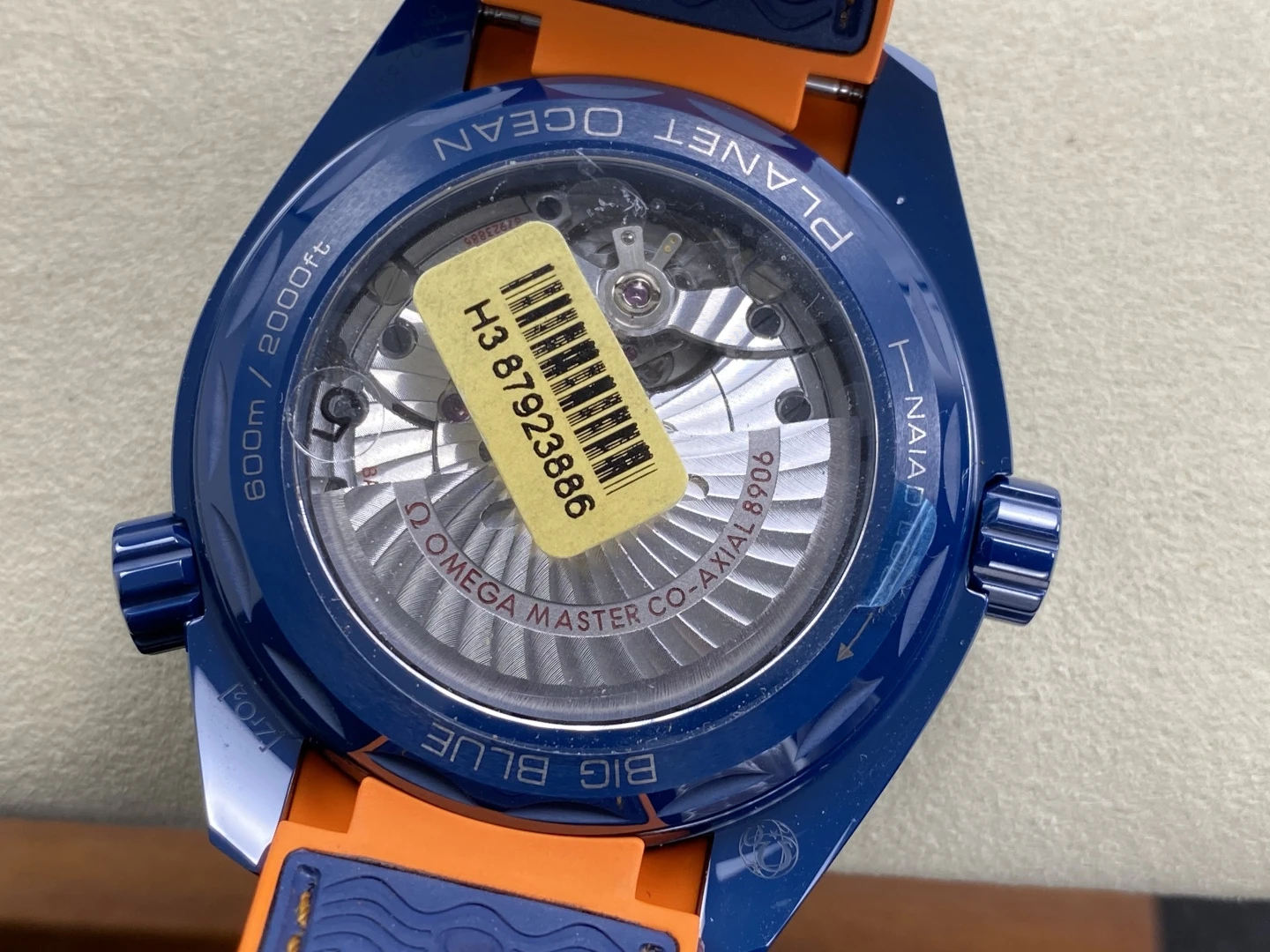 Planet Ocean 45.5mm Big Blue Real Ceramic VSF 1:1 Best Edition on Blue Rubber Strap A8906 Super Clone v4 38 3aaa9a2000e5c72 AMO Watch