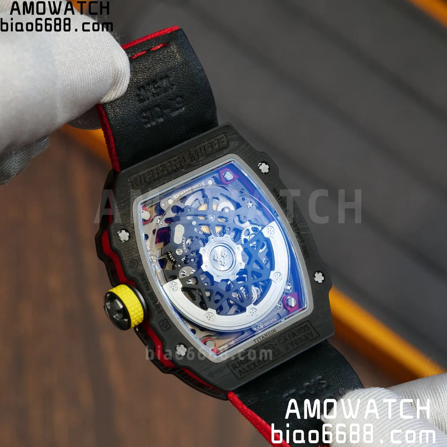 RICHARD MILLE RM67-02 Black NTPT Best Edition Spain Dial on Red Nylon strap CRMA7 Clone V9 97 3abb6372f20d44d AMO Watch