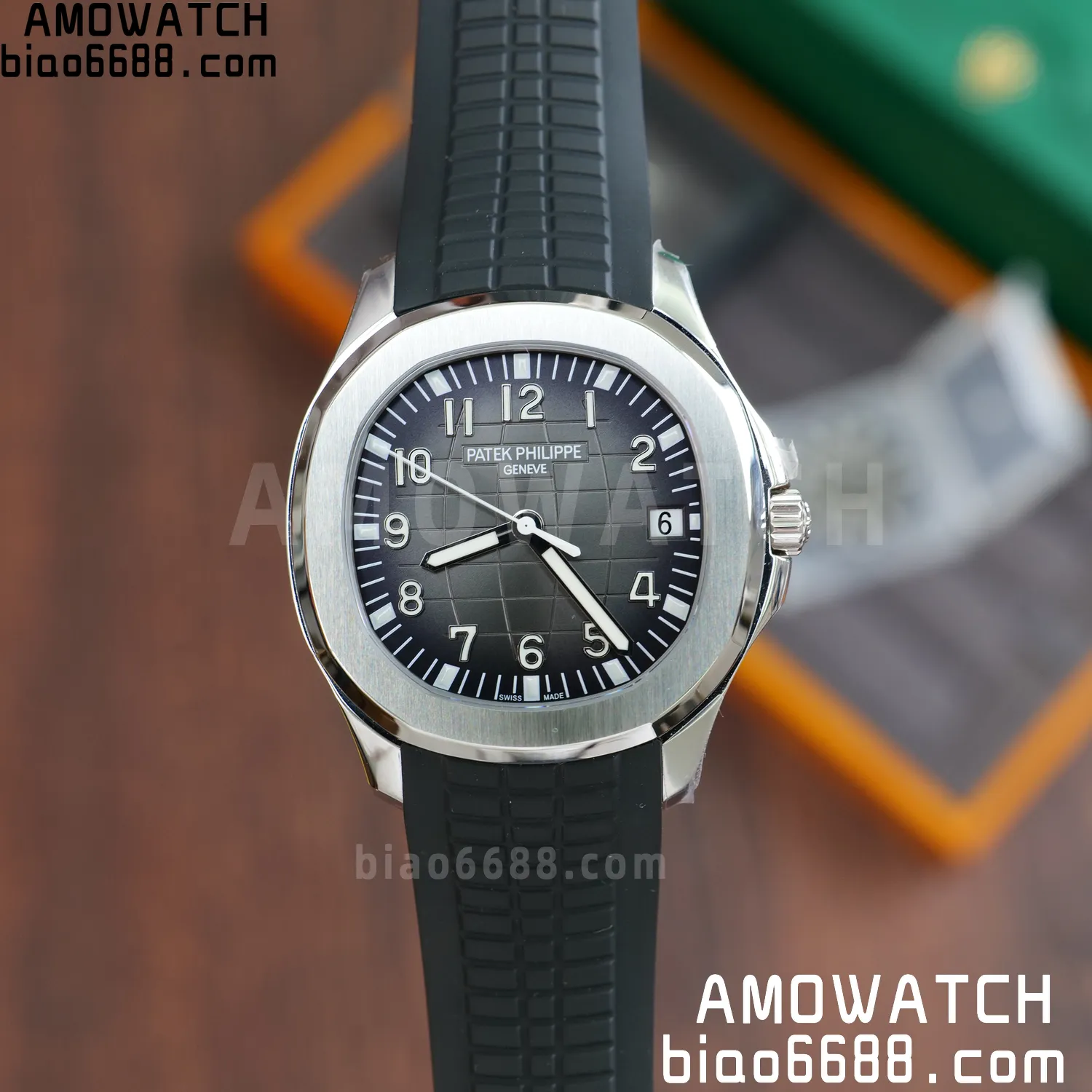 Custom Made PP Aquanaut 5167A ,Modified content :SW factory Gray Dial、 pointer、DEEP Crystal 66 3ac6bc3b63f7905 AMO Watch